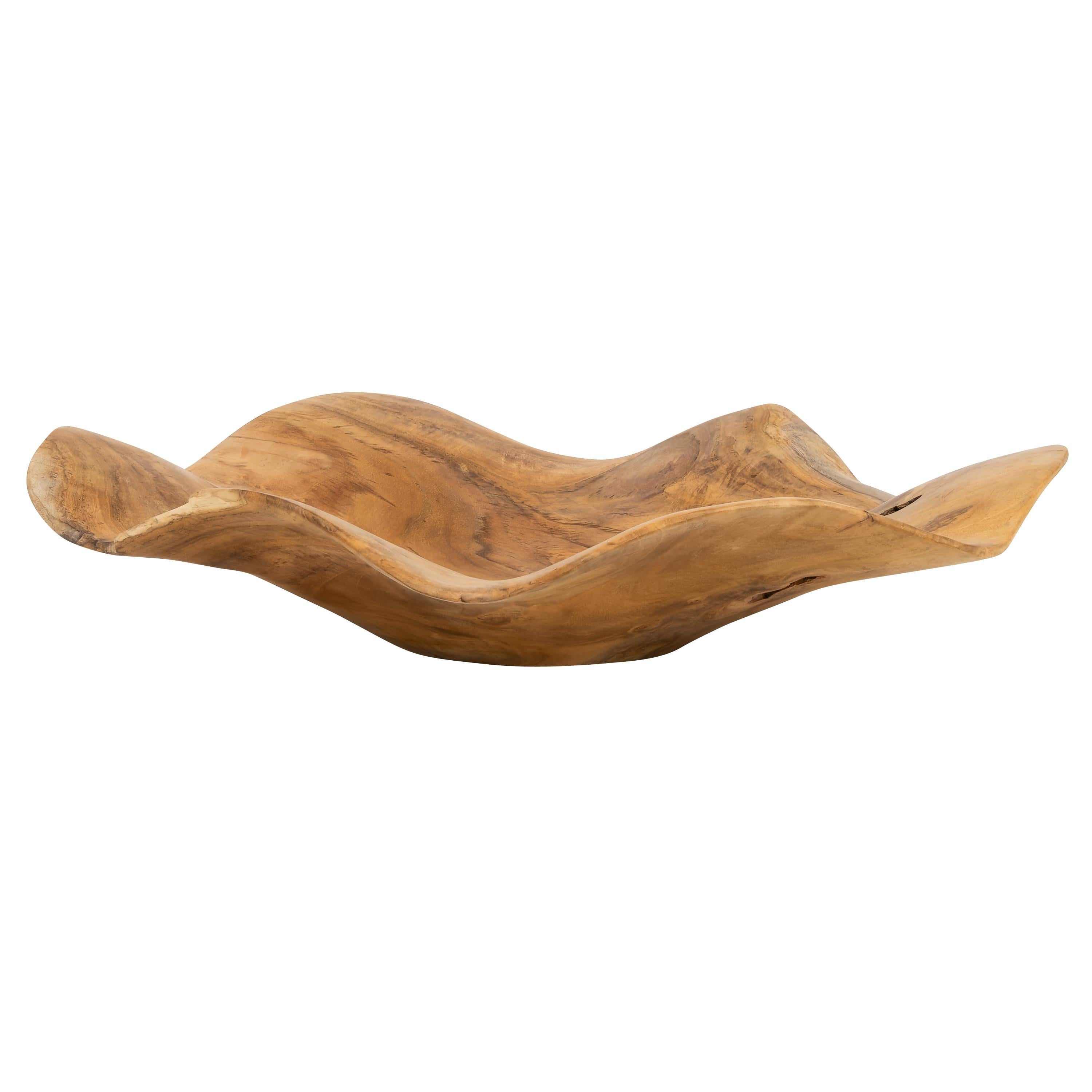 Gondol Teak Naturel Wave D.30 cm  H.20 cm