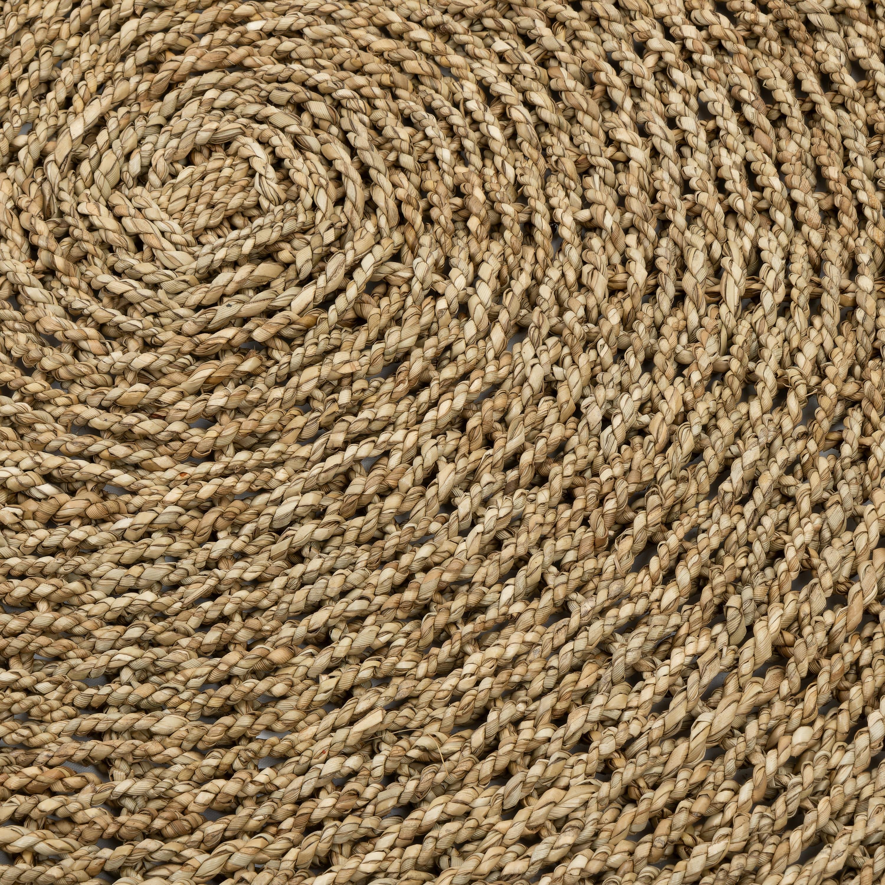 Kilim Jüt Naturel Beyaz Kenarlı D.150 cm