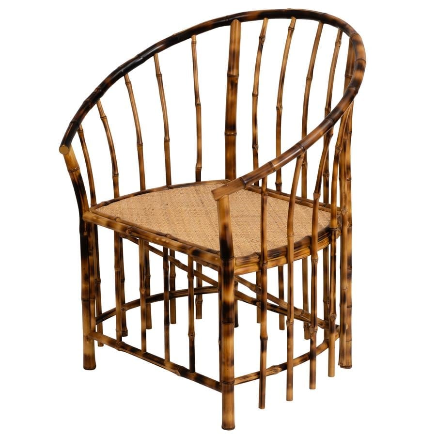 Koltuk Bambu Naturel Rattan L