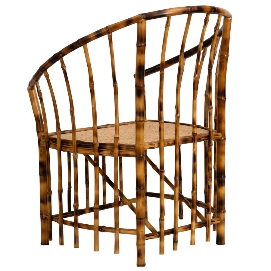 Koltuk Bambu Naturel Rattan L