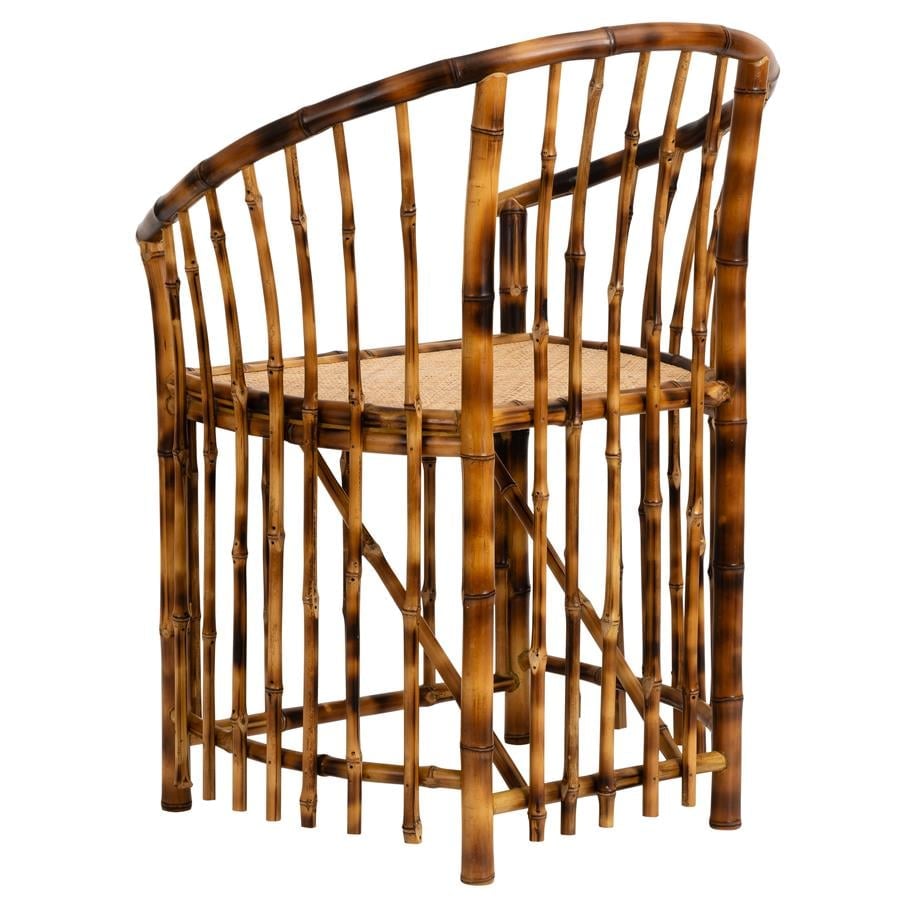 Koltuk Bambu Naturel Rattan M