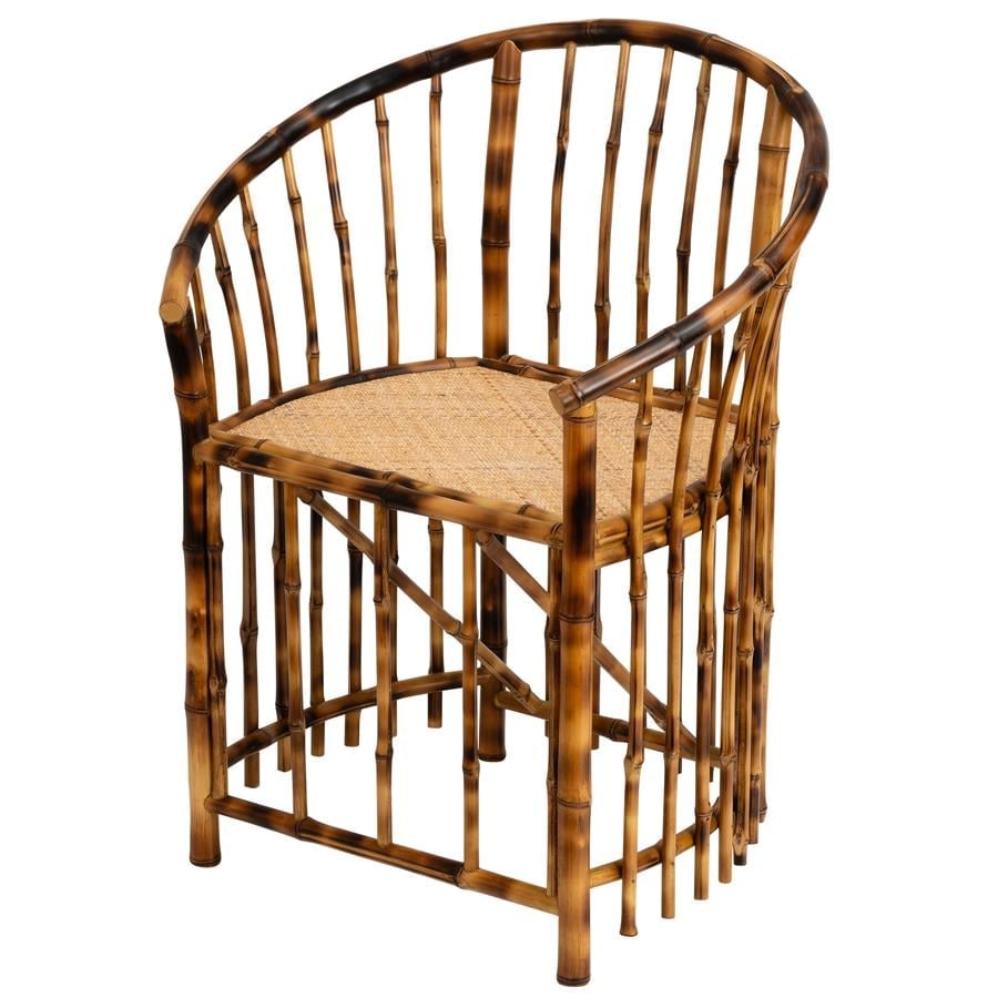 Koltuk Bambu Naturel Rattan M