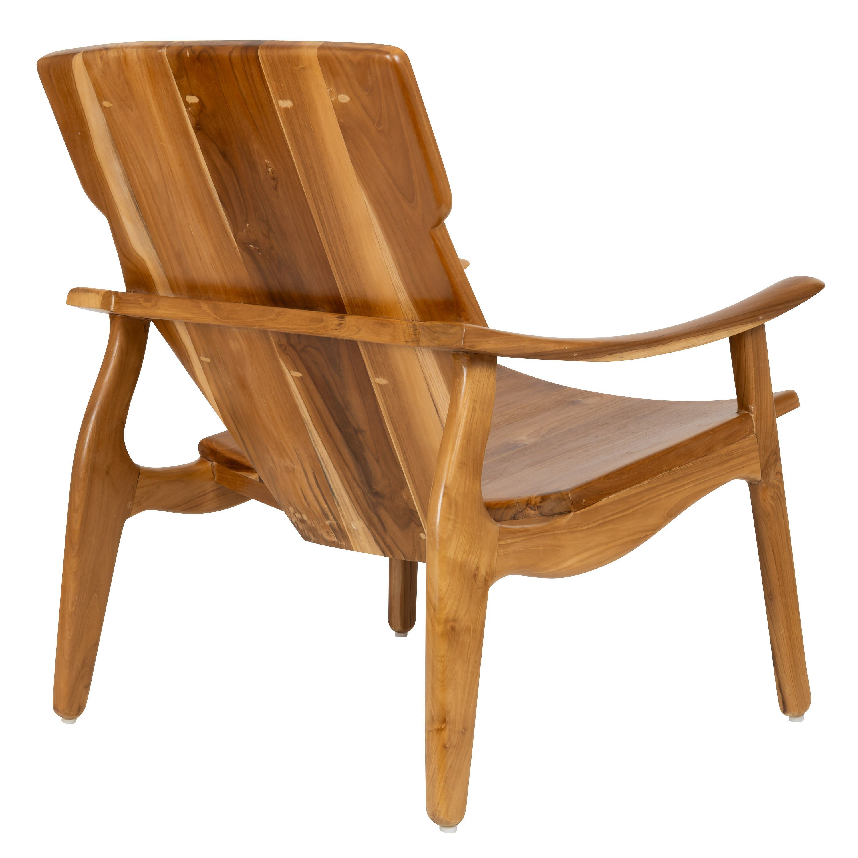 Masif Teak Kolçaklı Lounge Koltuk