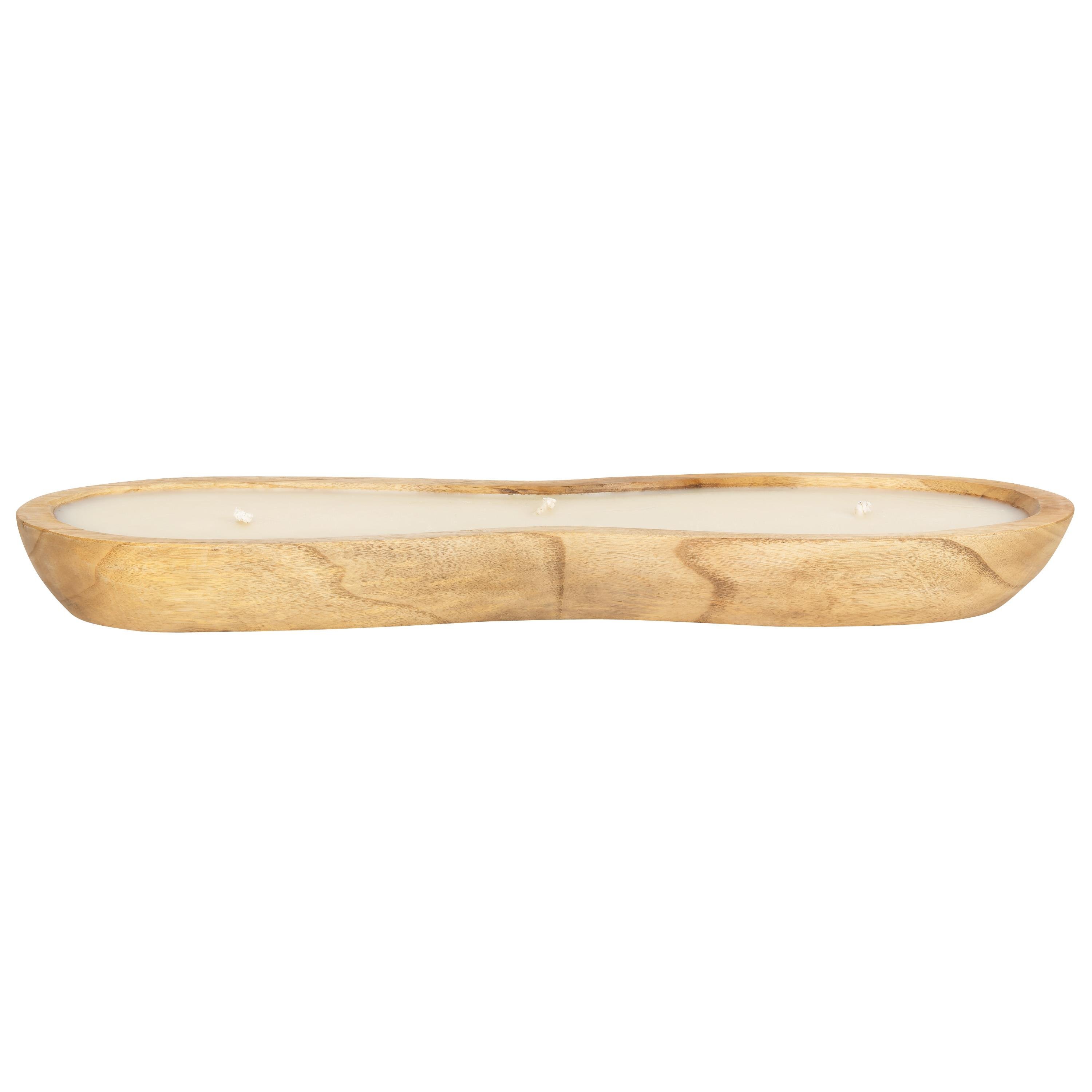 Mum 2 Bölmeli Teak L  50 cm x 15 cm x 4 cm