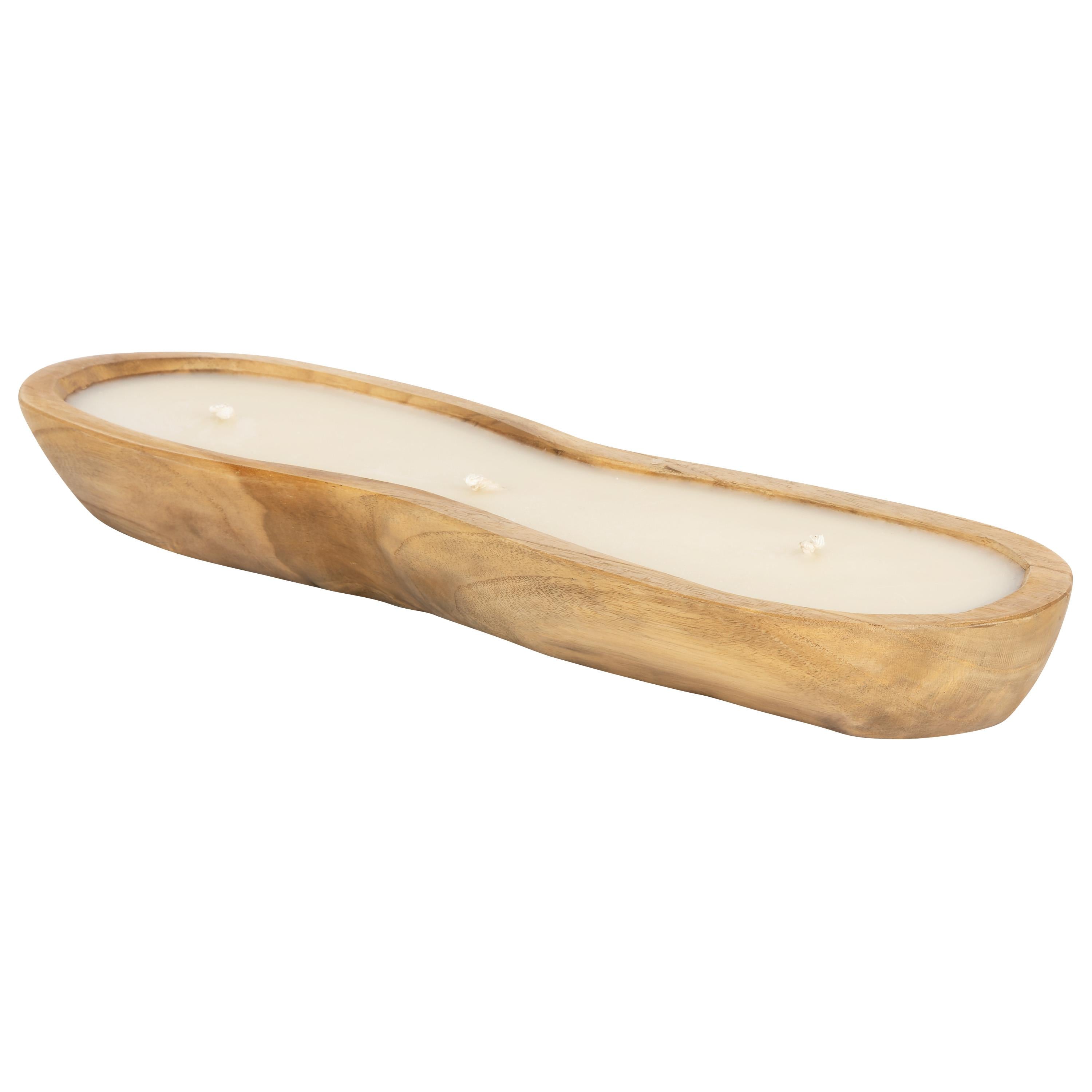 Mum 2 Bölmeli Teak L  50 cm x 15 cm x 4 cm