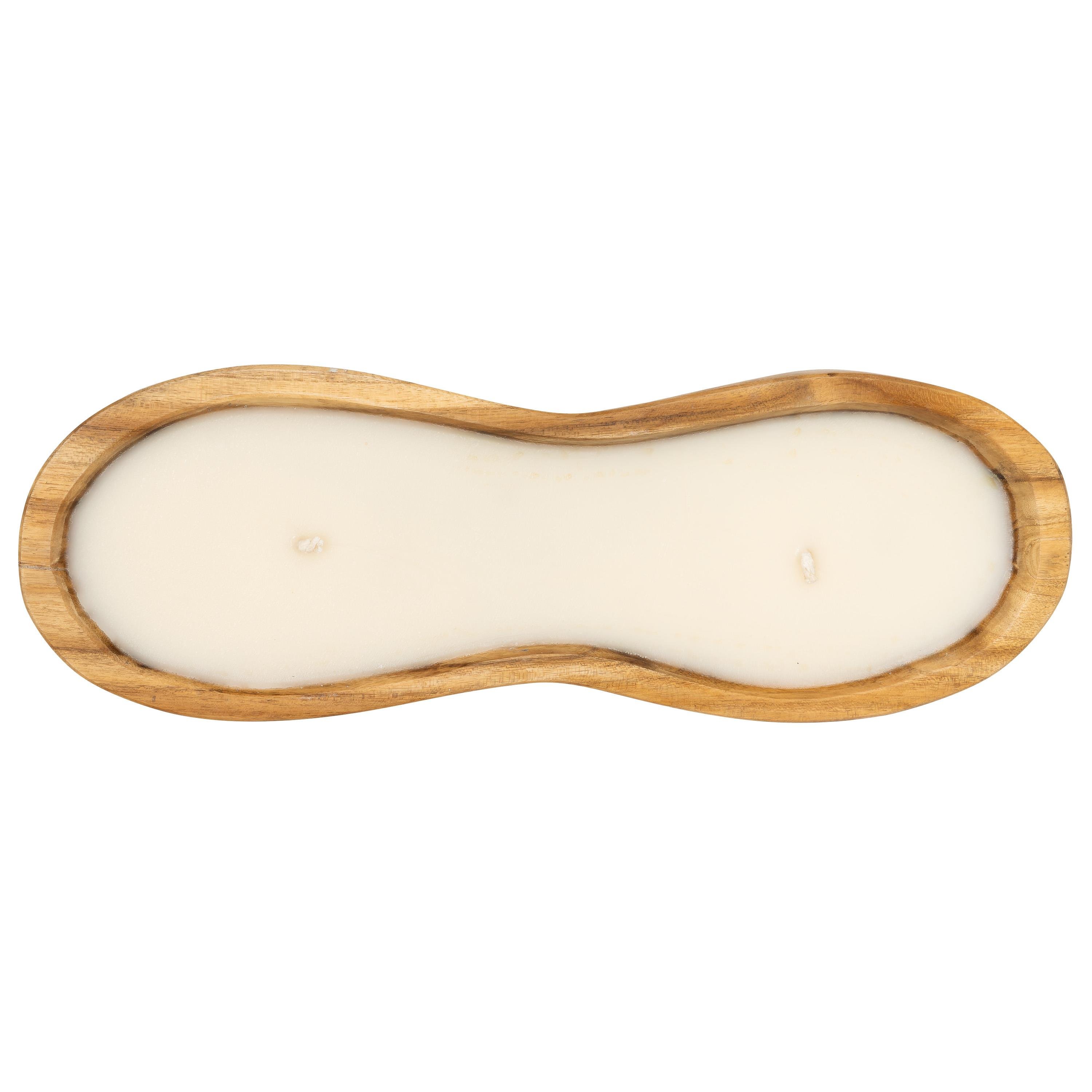 Mum 2 Bölmeli Teak S  40 cm x 14 cm x 4 cm