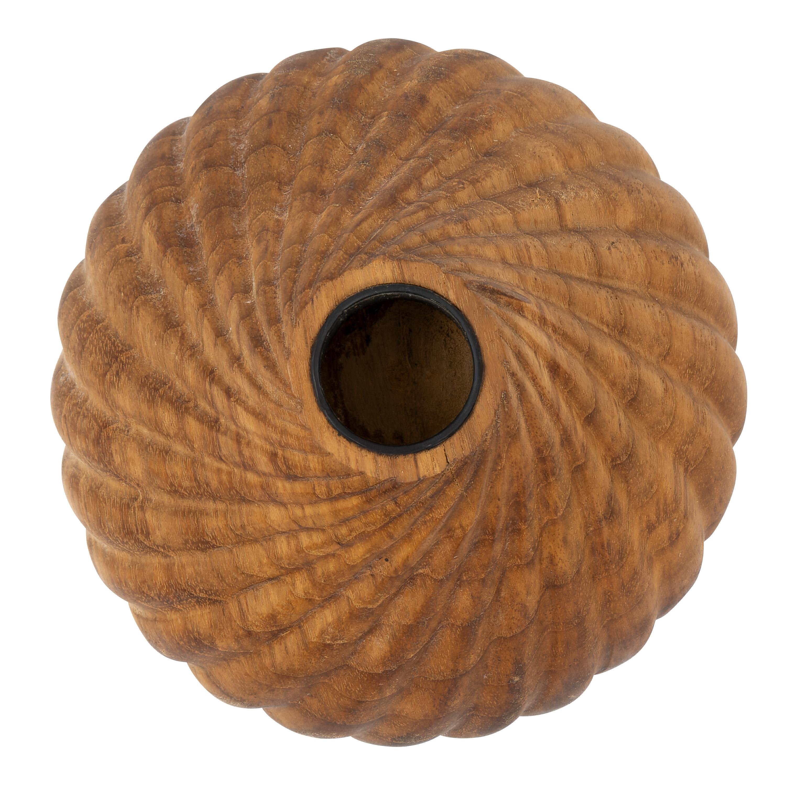 Mumluk Ahşap Oyma Teak 8 cm x 8 cm x 10 cm