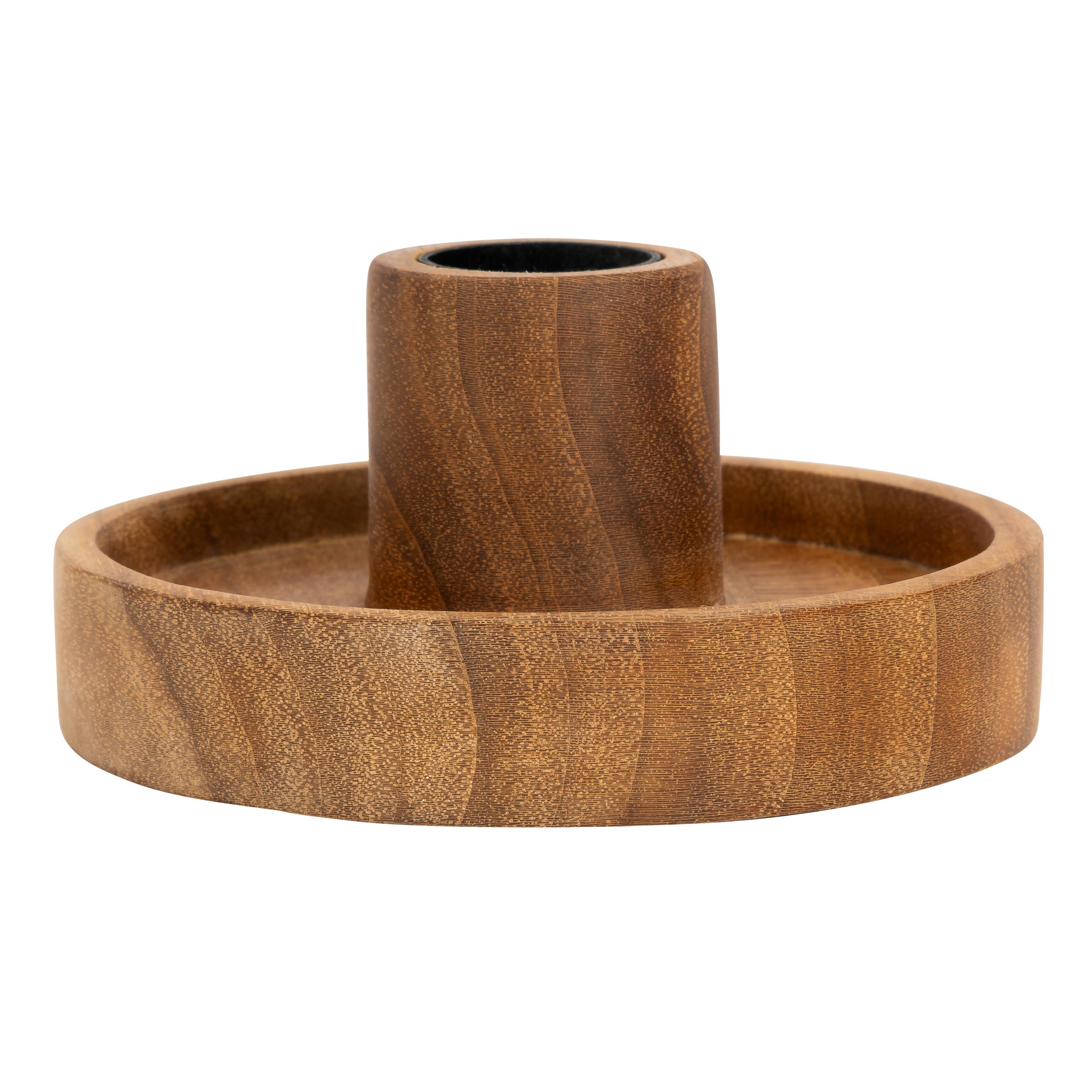 Mumluk  Teak Naturel  D.10 cm x H.6 cm