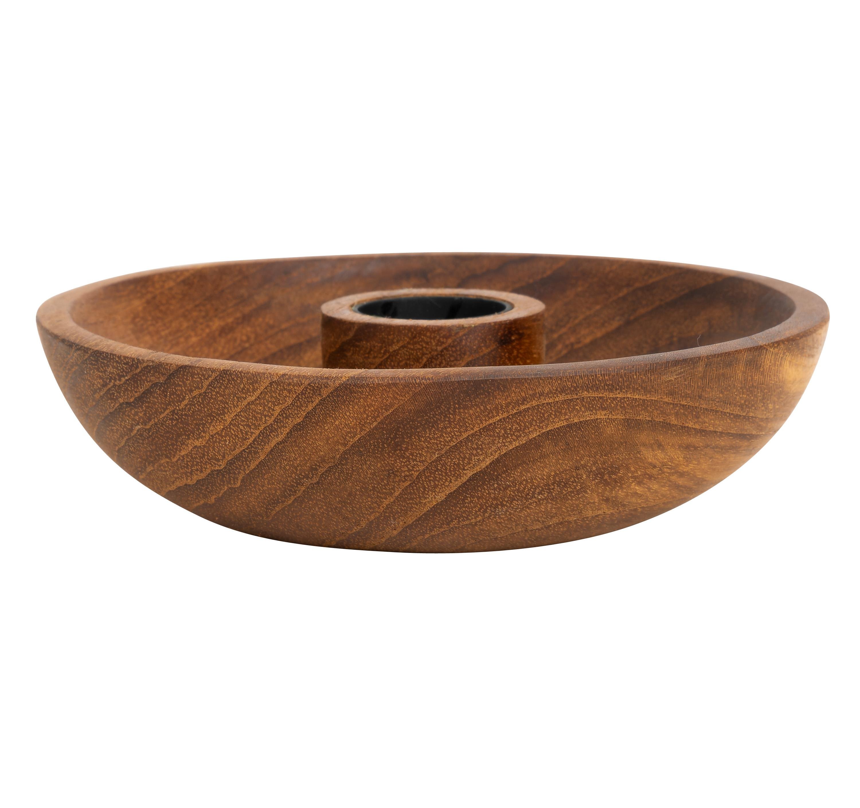 Mumluk  Teak Naturel  D.12 cm x H.3 cm