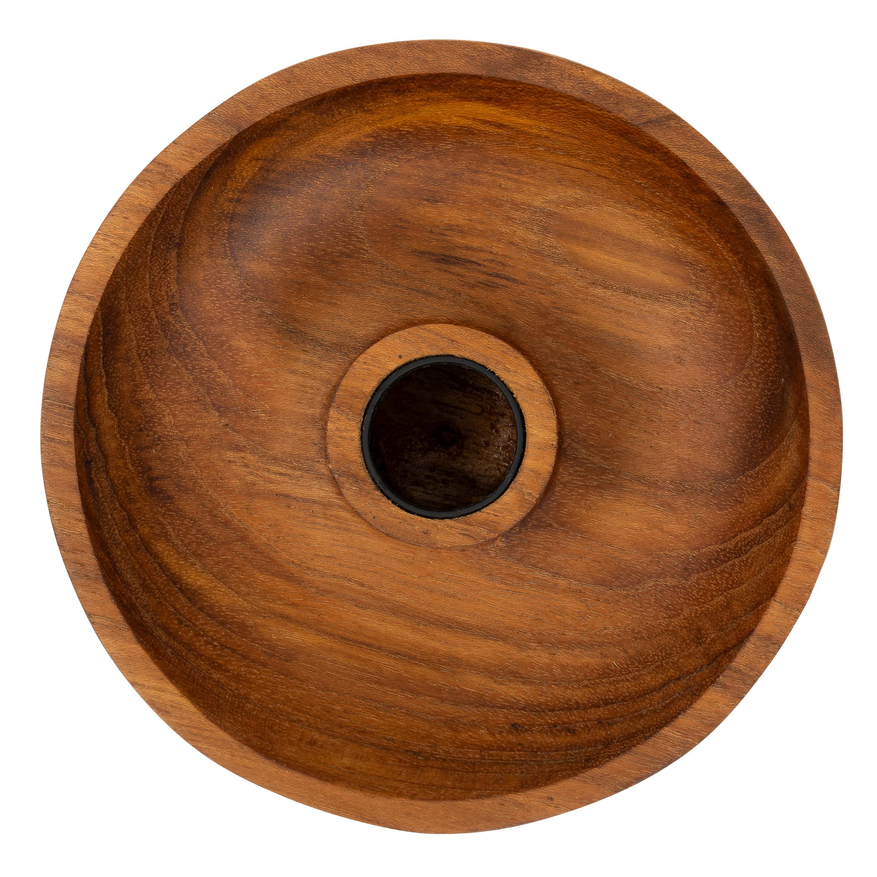 Mumluk  Teak Naturel  D.12 cm x H.3 cm