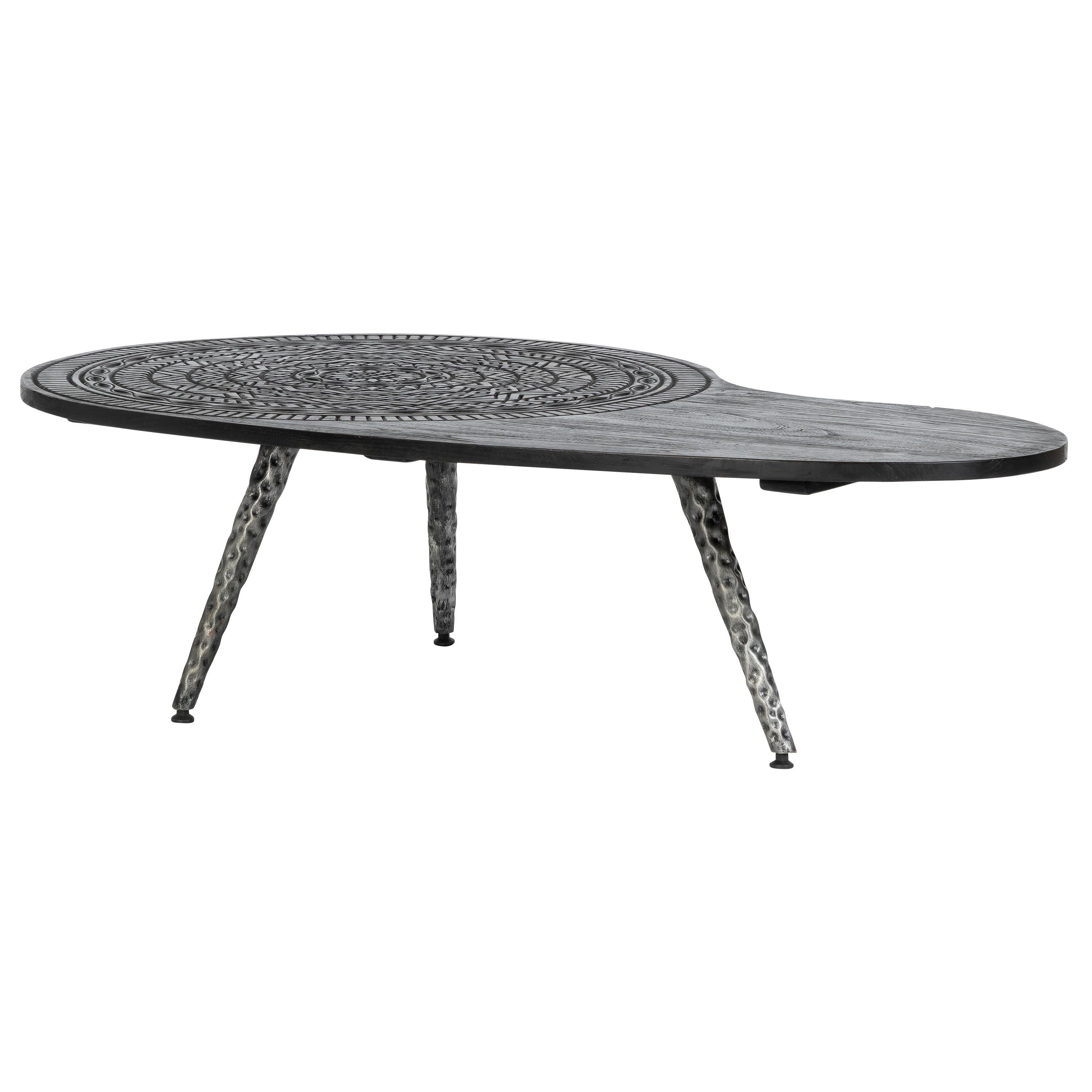 Orta Sehpa Ahşap Oymalı  120 cm x 75 cm x 34 cm