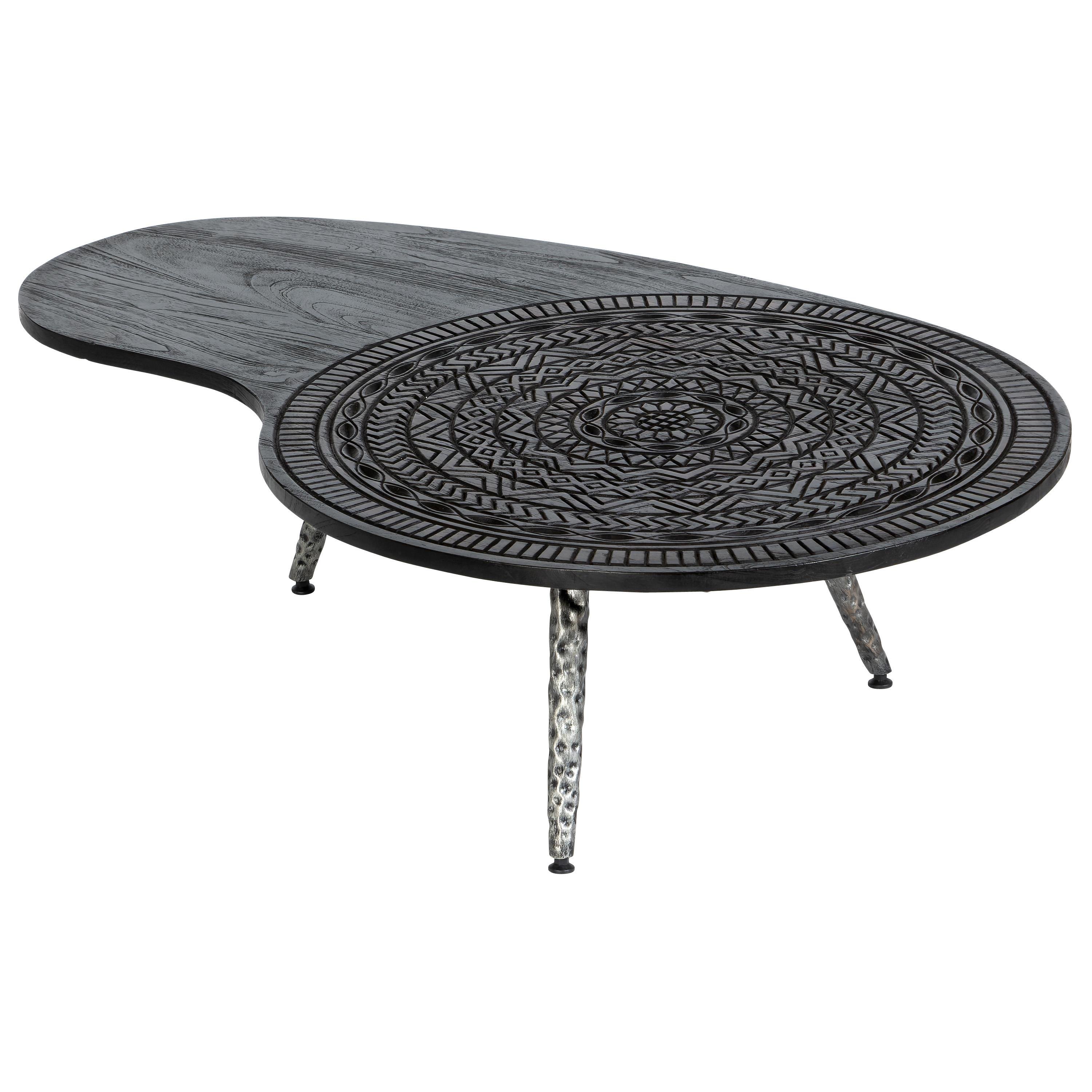Orta Sehpa Ahşap Oymalı  120 cm x 75 cm x 34 cm