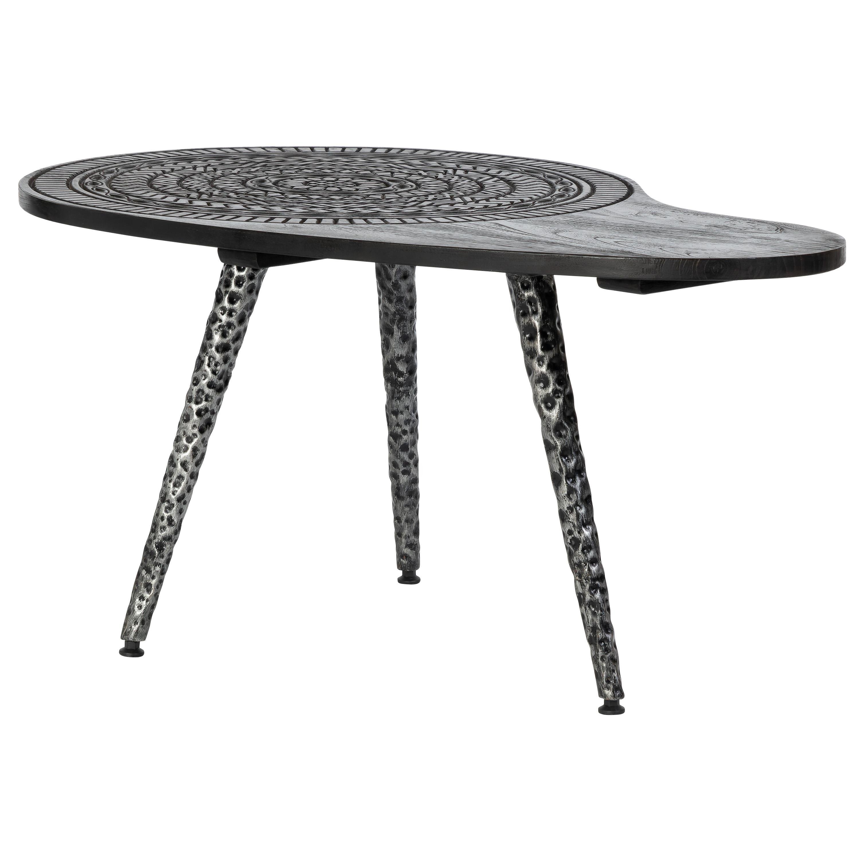 Orta Sehpa Ahşap Oymalı  90 cm x 60 cm x 43 cm