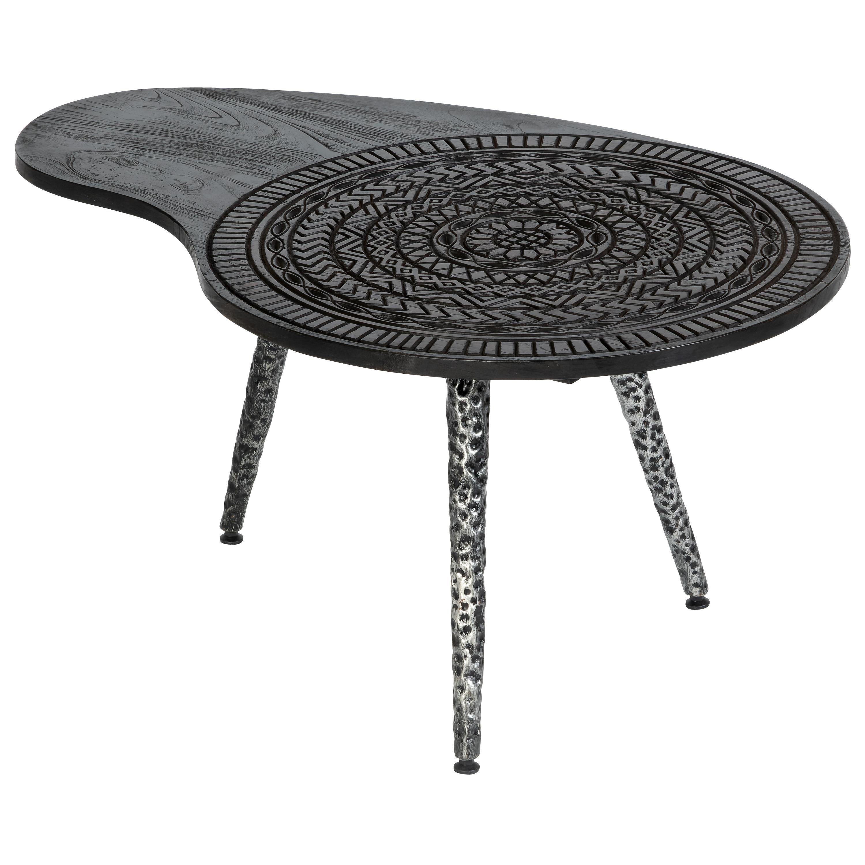Orta Sehpa Ahşap Oymalı  90 cm x 60 cm x 43 cm