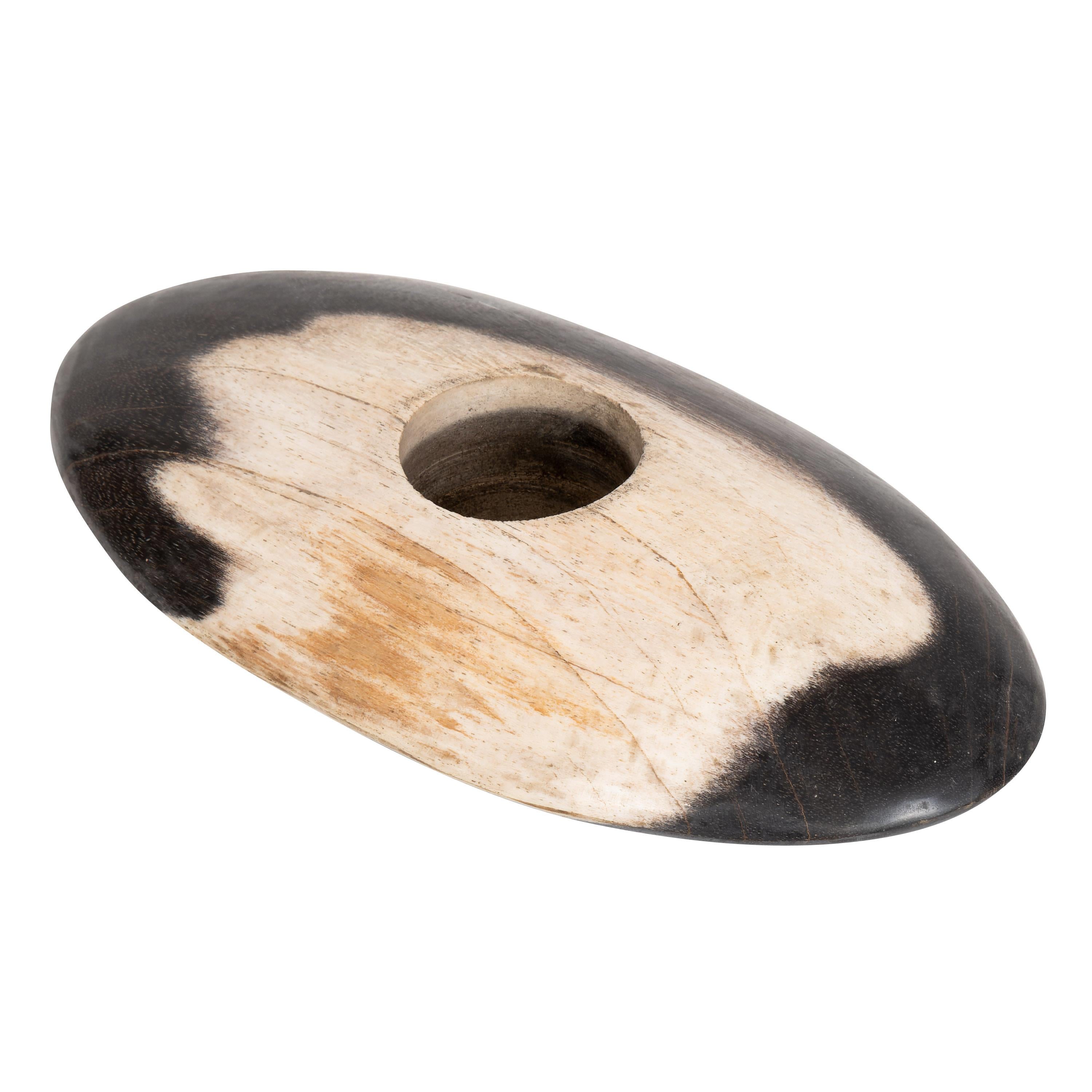 Oval Mumluk M Fosil Ağaç-21 cm x 12 cm x 3 cm