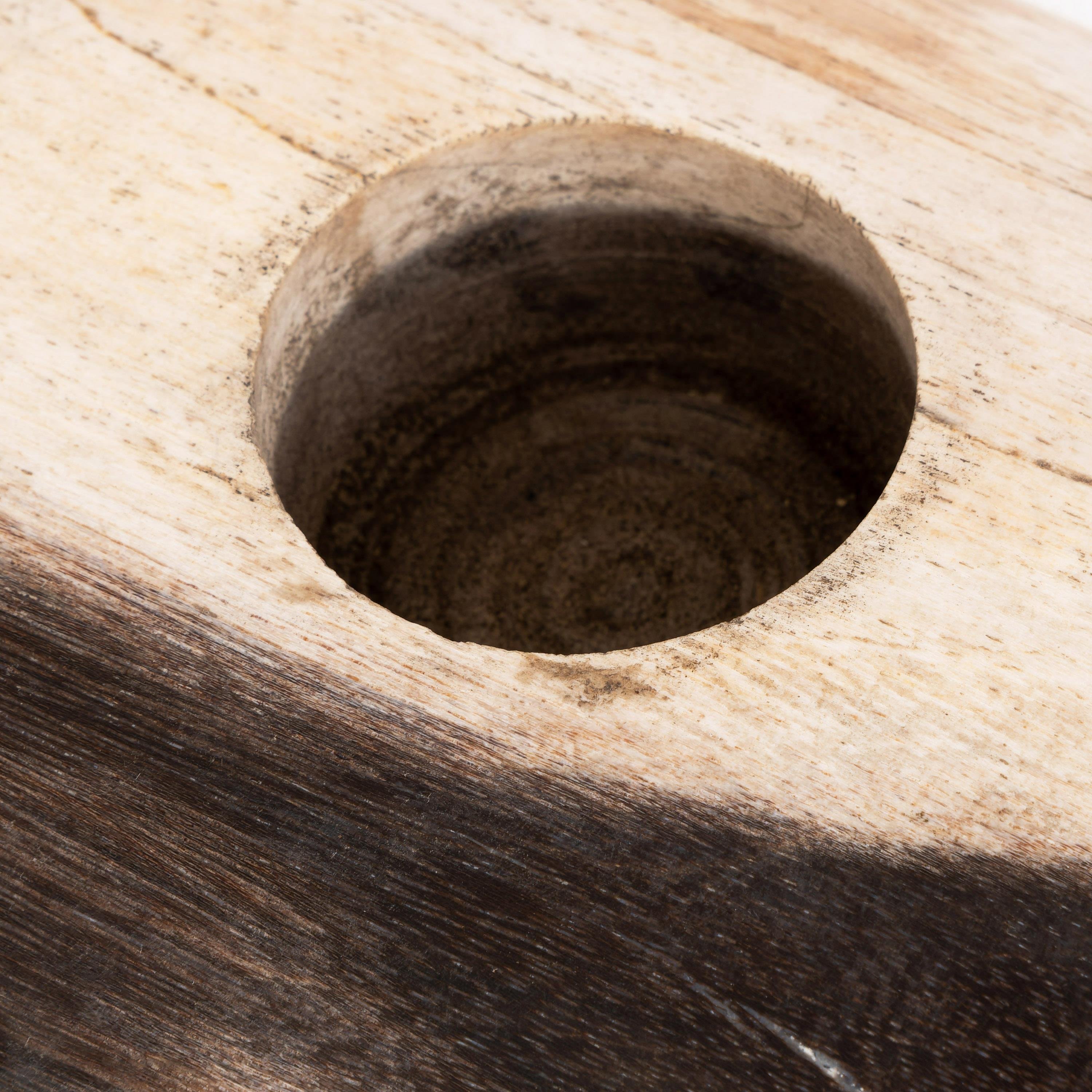 Oval Mumluk M Fosil Ağaç-21 cm x 12 cm x 3 cm