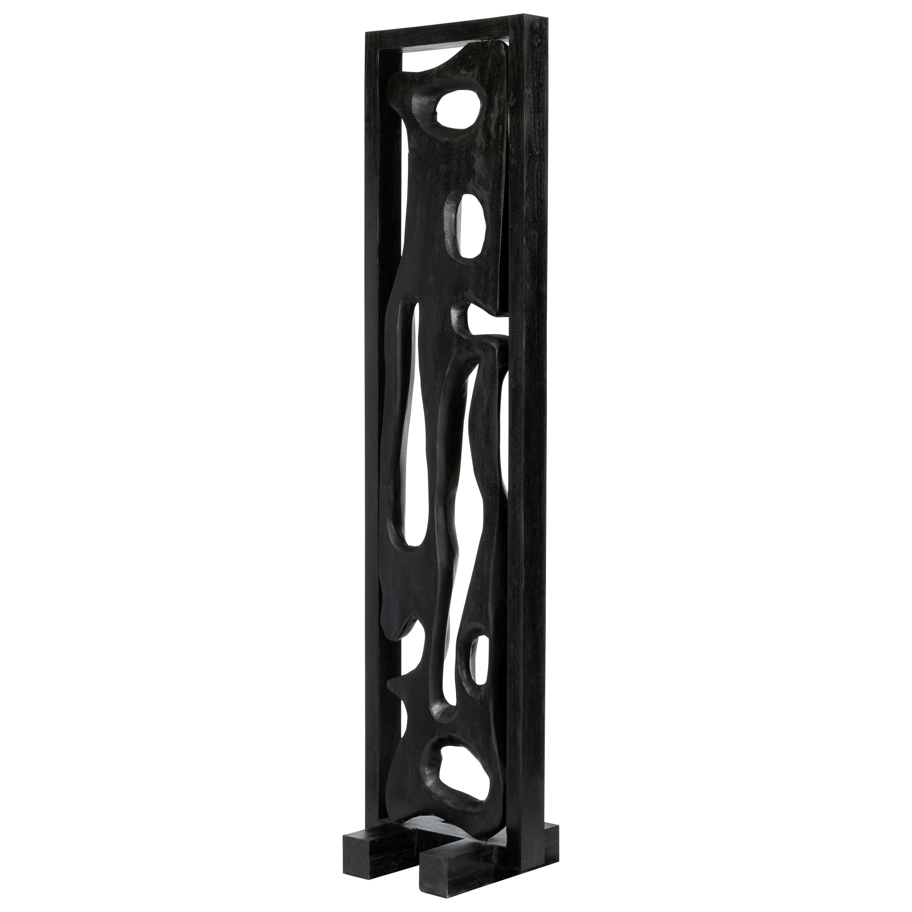 Paravan Teak  Siyah/Siyah 63 cm x 194 cm