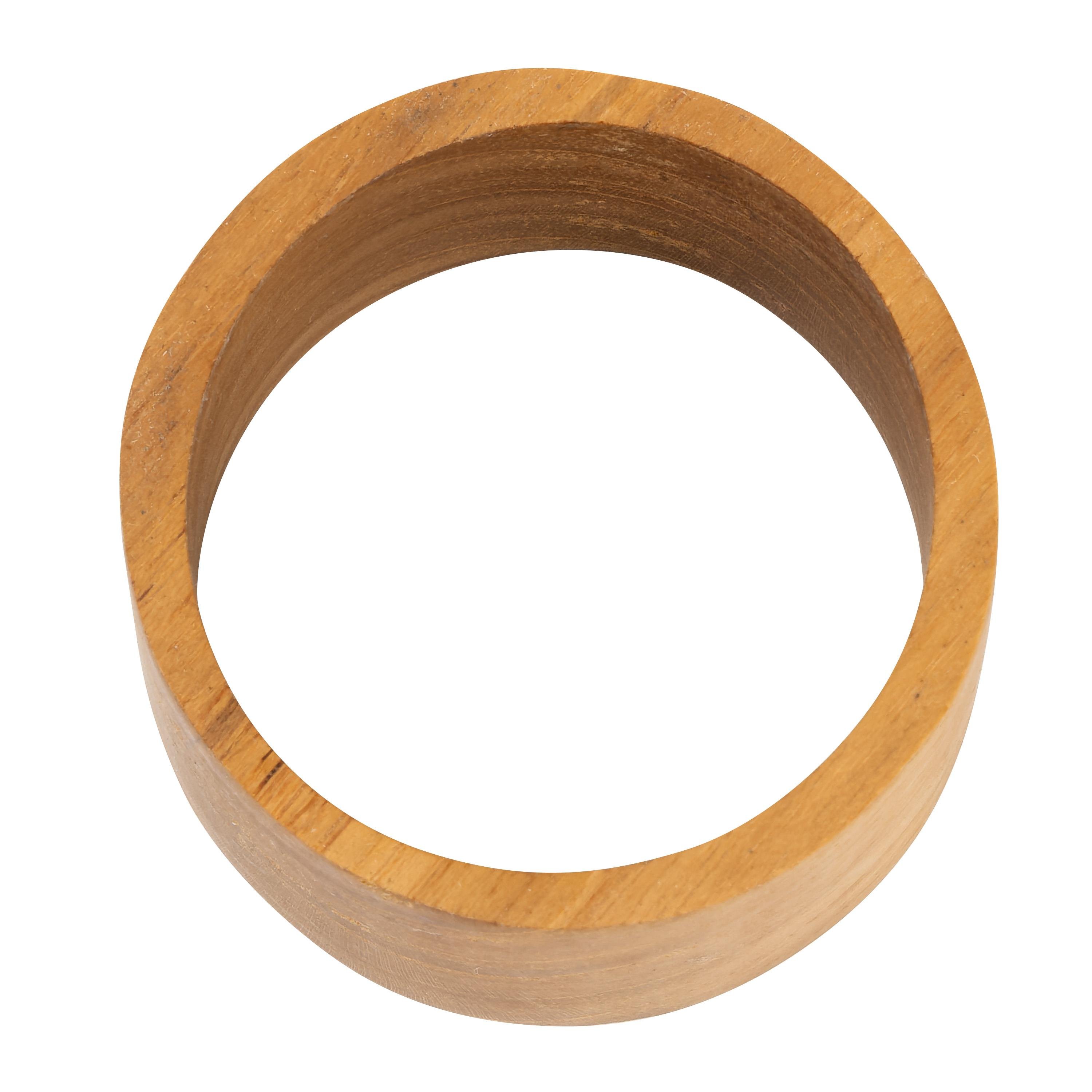 Peçete Halkası Teak 6 lı Set