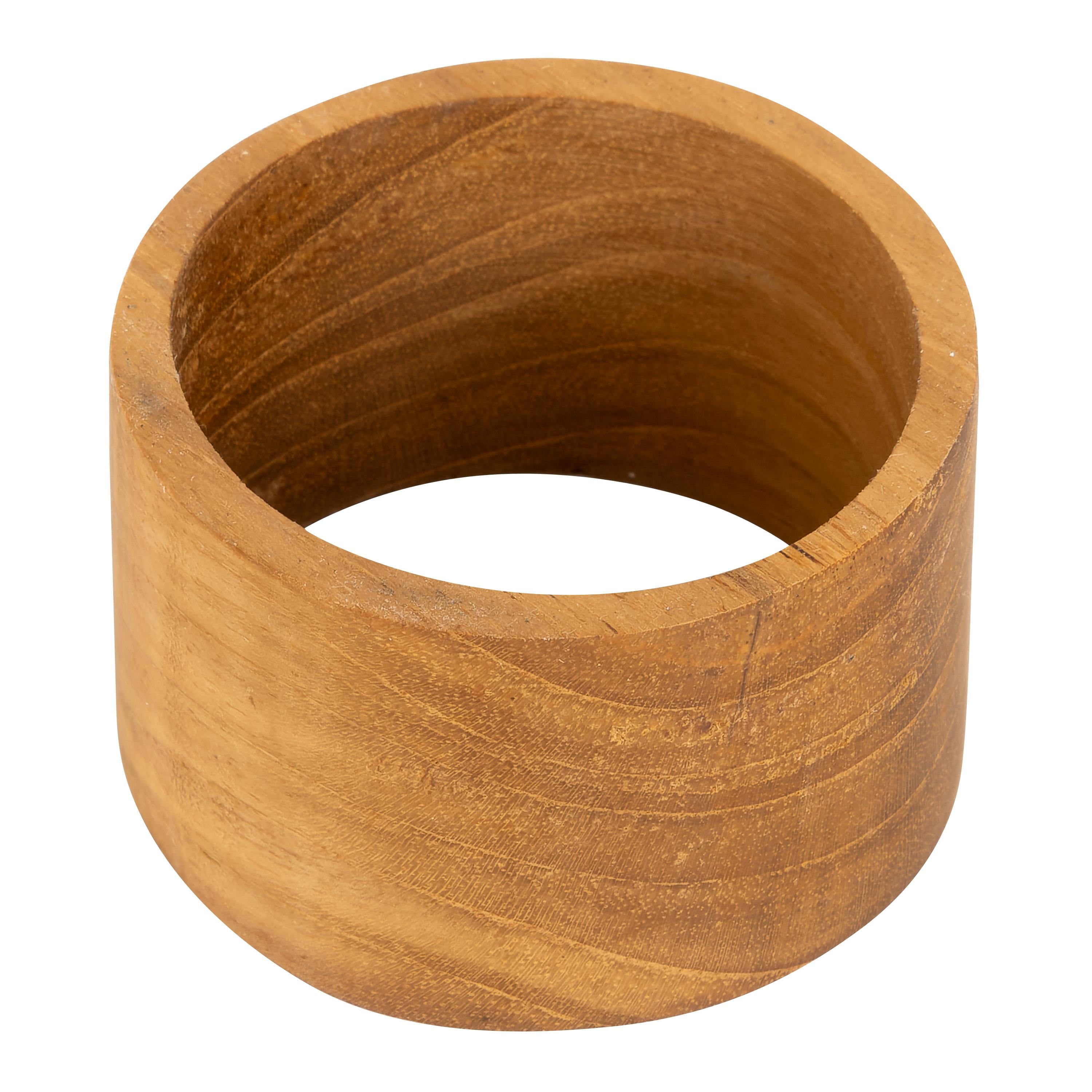 Peçete Halkası Teak 6 lı Set