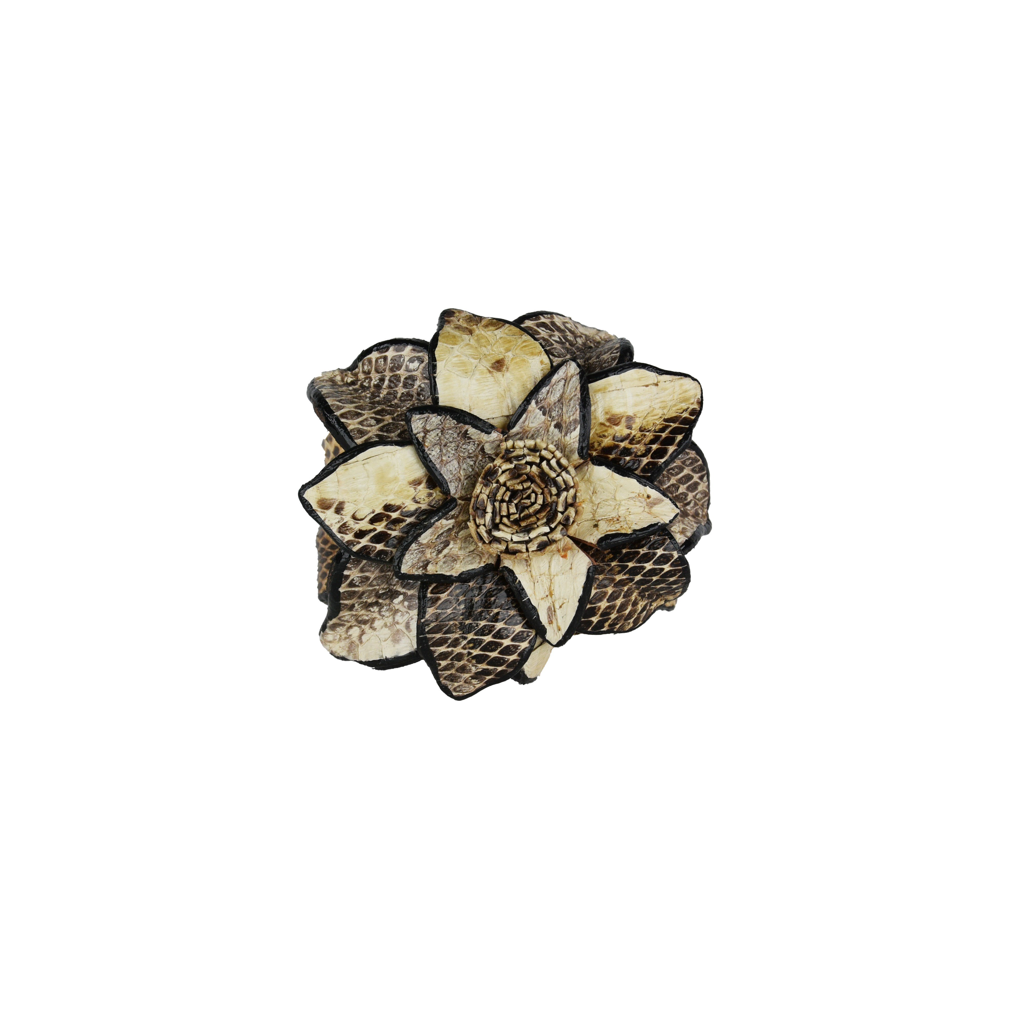 Piton Derisi Lotus Bileklik Naturel Krem