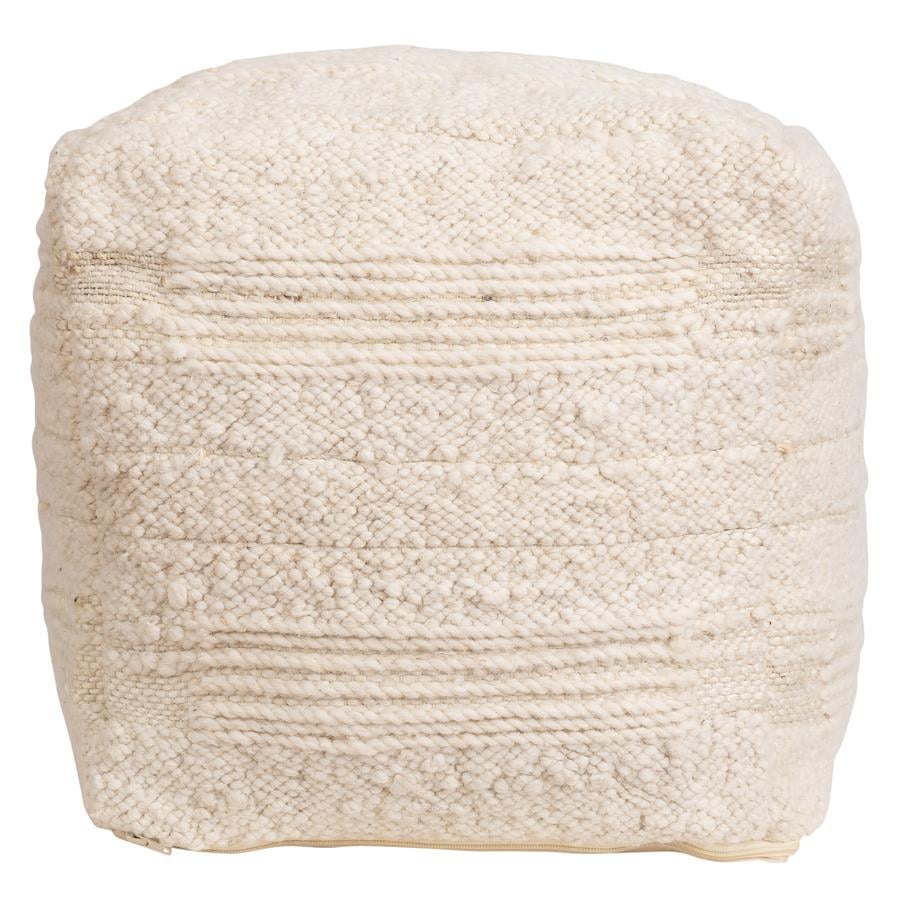 Puf Kılıfı Fildişi 40 cm x 40 cm