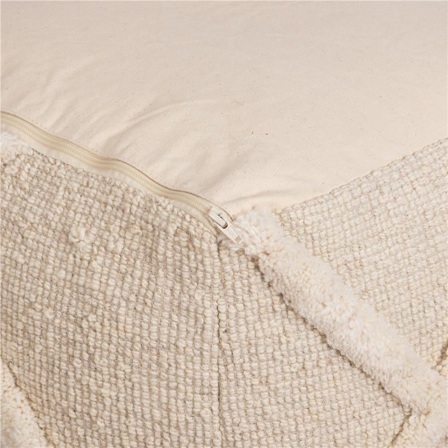 Puf Kılıfı Fildişi 40 cm x 40 cm