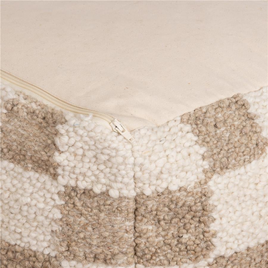 Puf Kılıfı Fildişi / Bej 40 cm x 40 cm