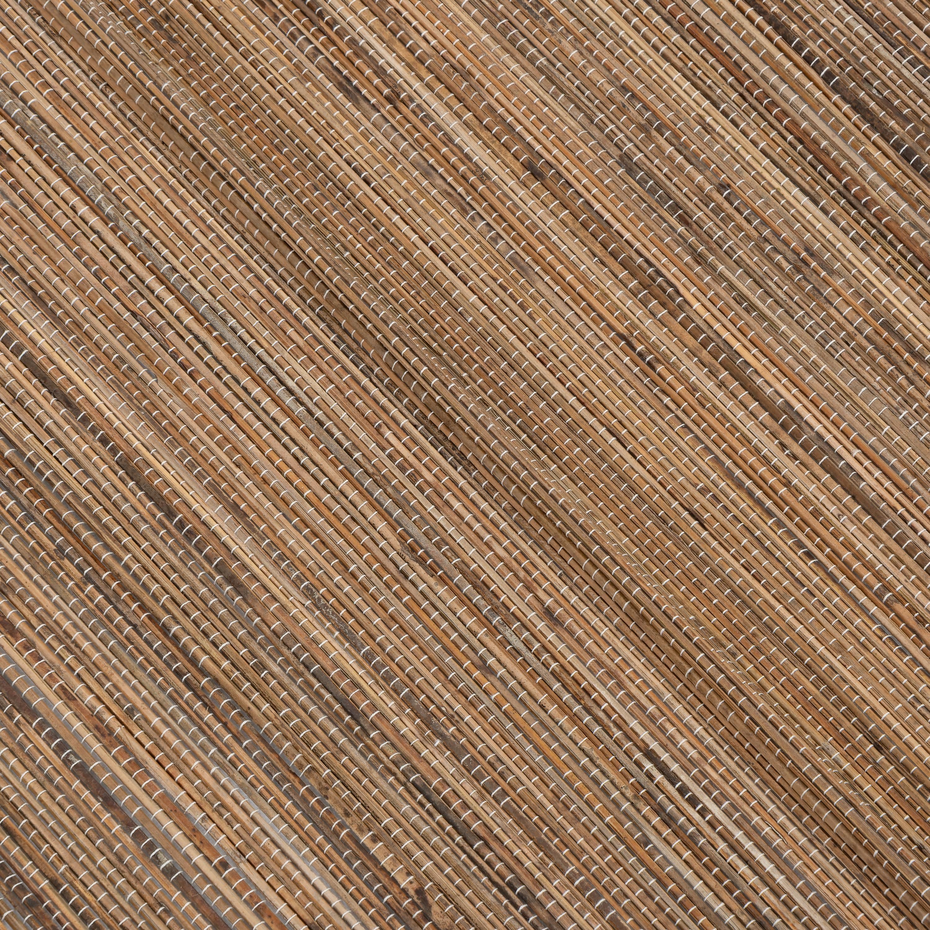 Runner  Naturel Rattan Siyah Dikişli 200 cm x 35 cm