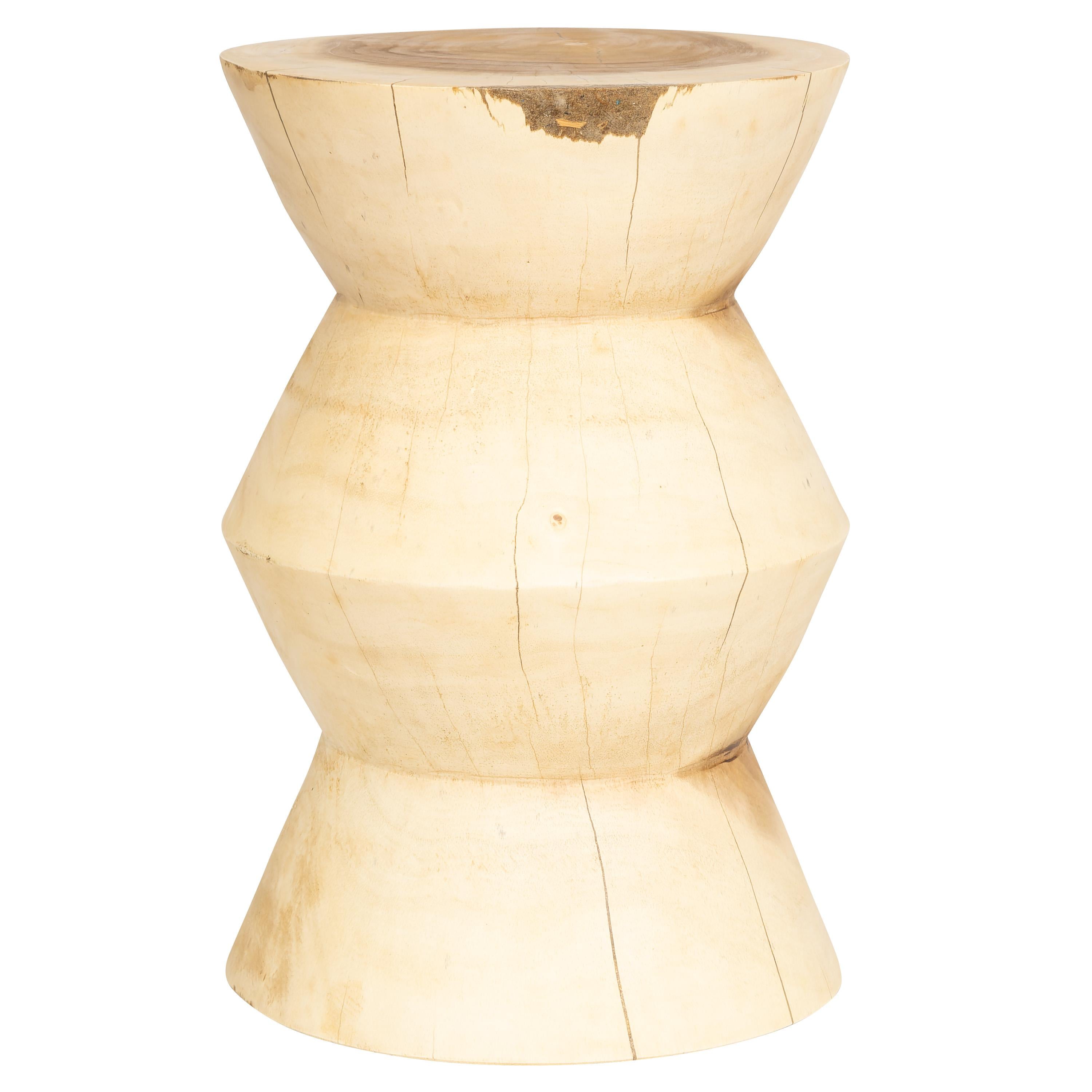 Tabure / Yan Sehpa Naturel Teak 30 cm x 30 cm x 45 cm
