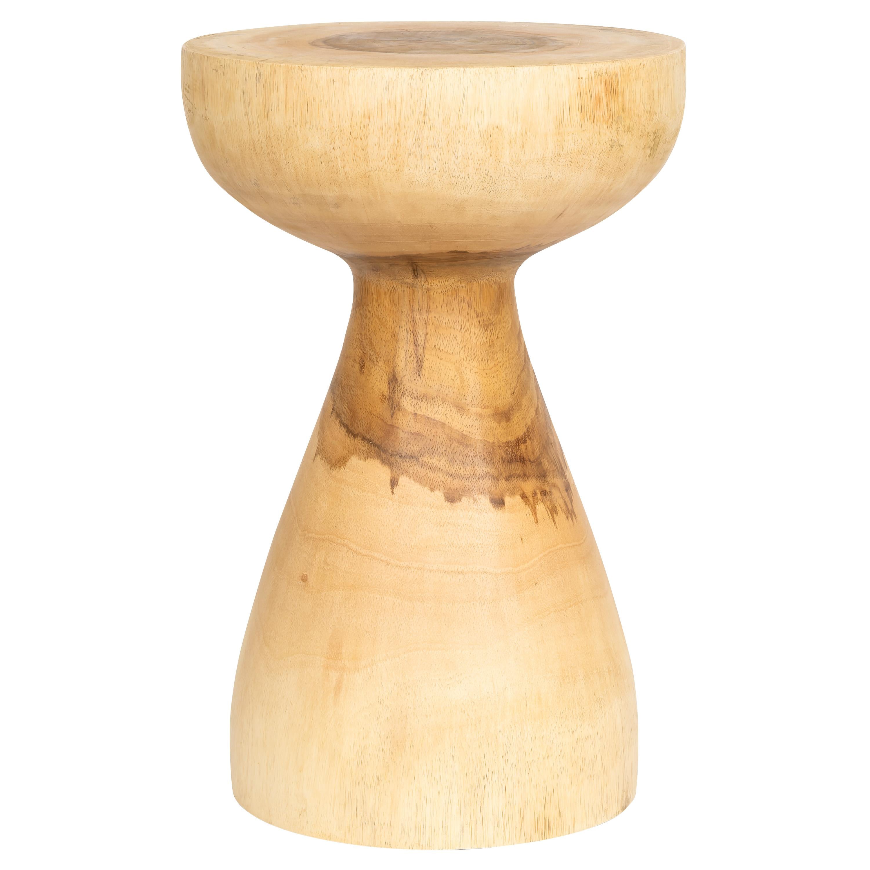 Tabure / Yan Sehpa Teak Naturel 30 cm x 30 cm x 45 cm