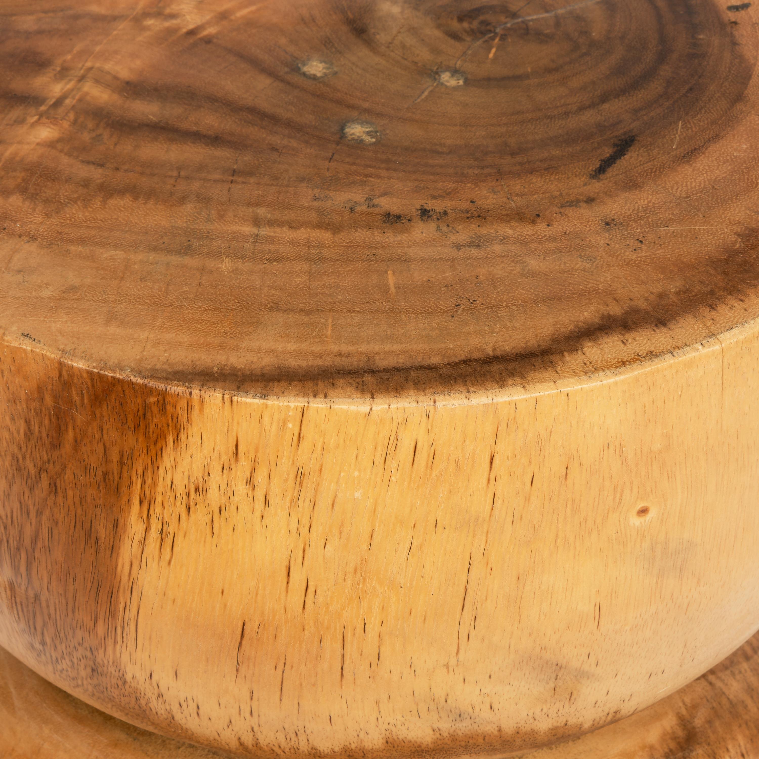 Tabure / Yan Sehpa Teak Naturel  30 cm x 30 cm x 45 cm