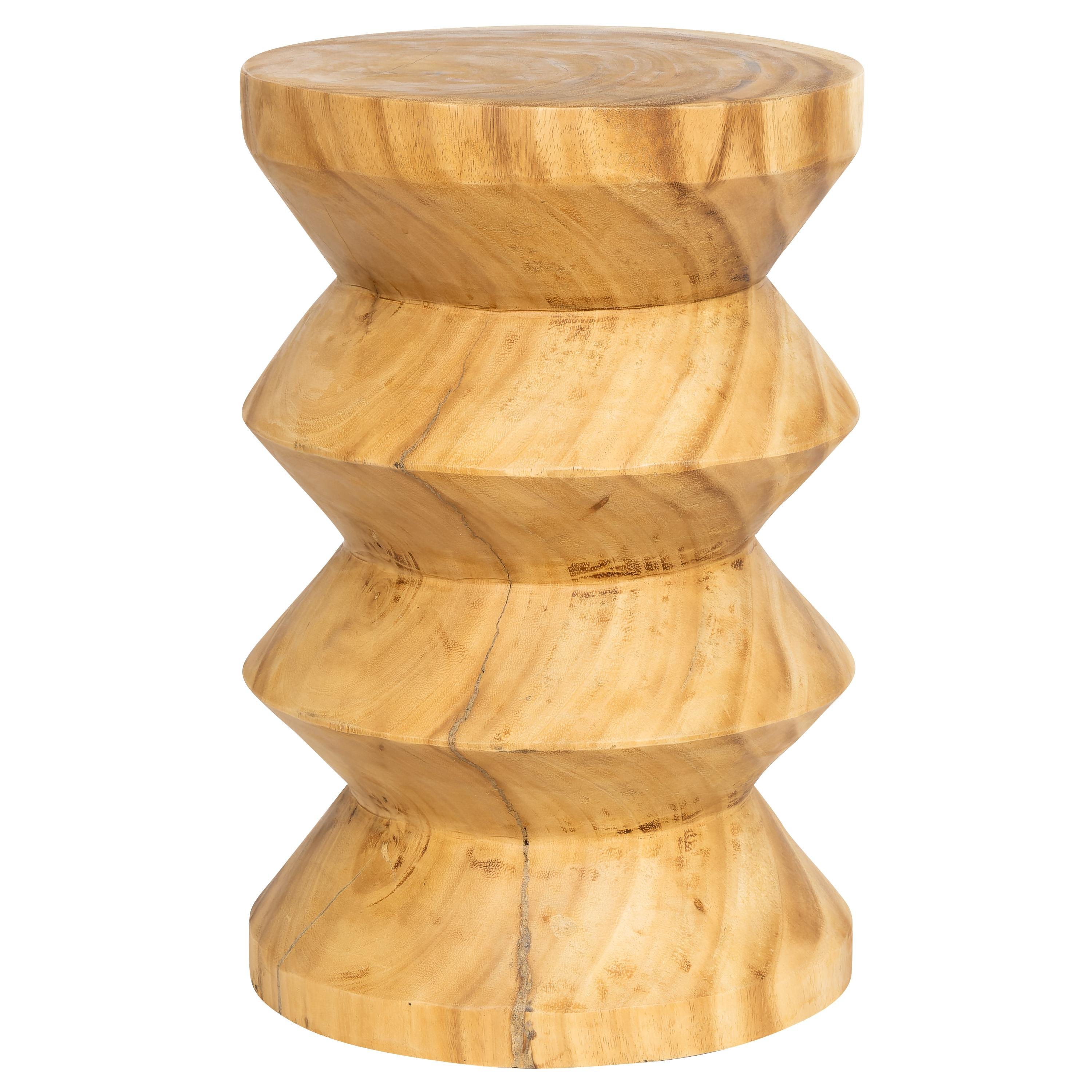 Tabure / Yan Sehpa Teak Naturel 30 cm x 30 cm x 45 cm