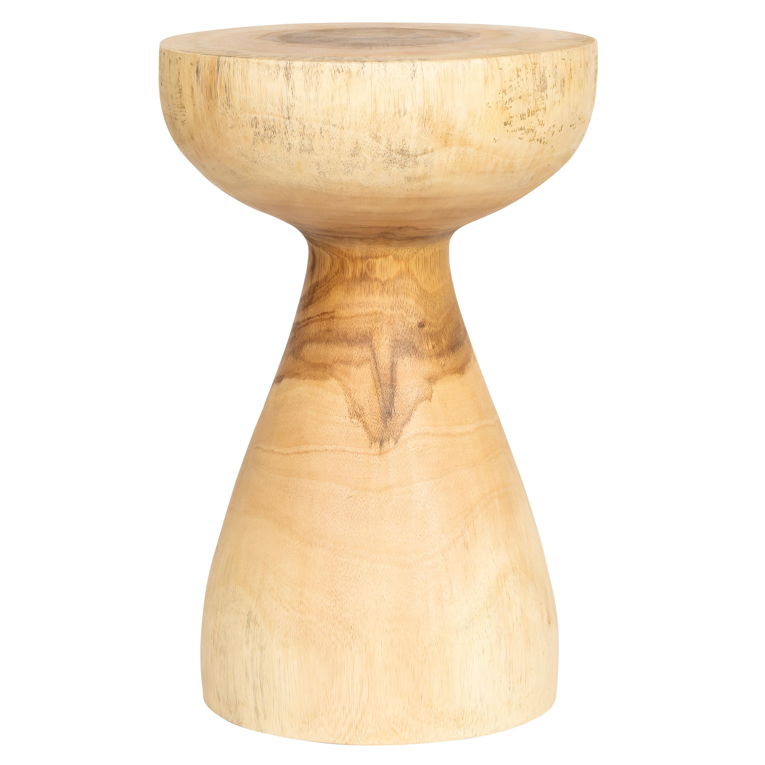Tabure / Yan Sehpa Teak Naturel 30 cm x 30 cm x 45 cm