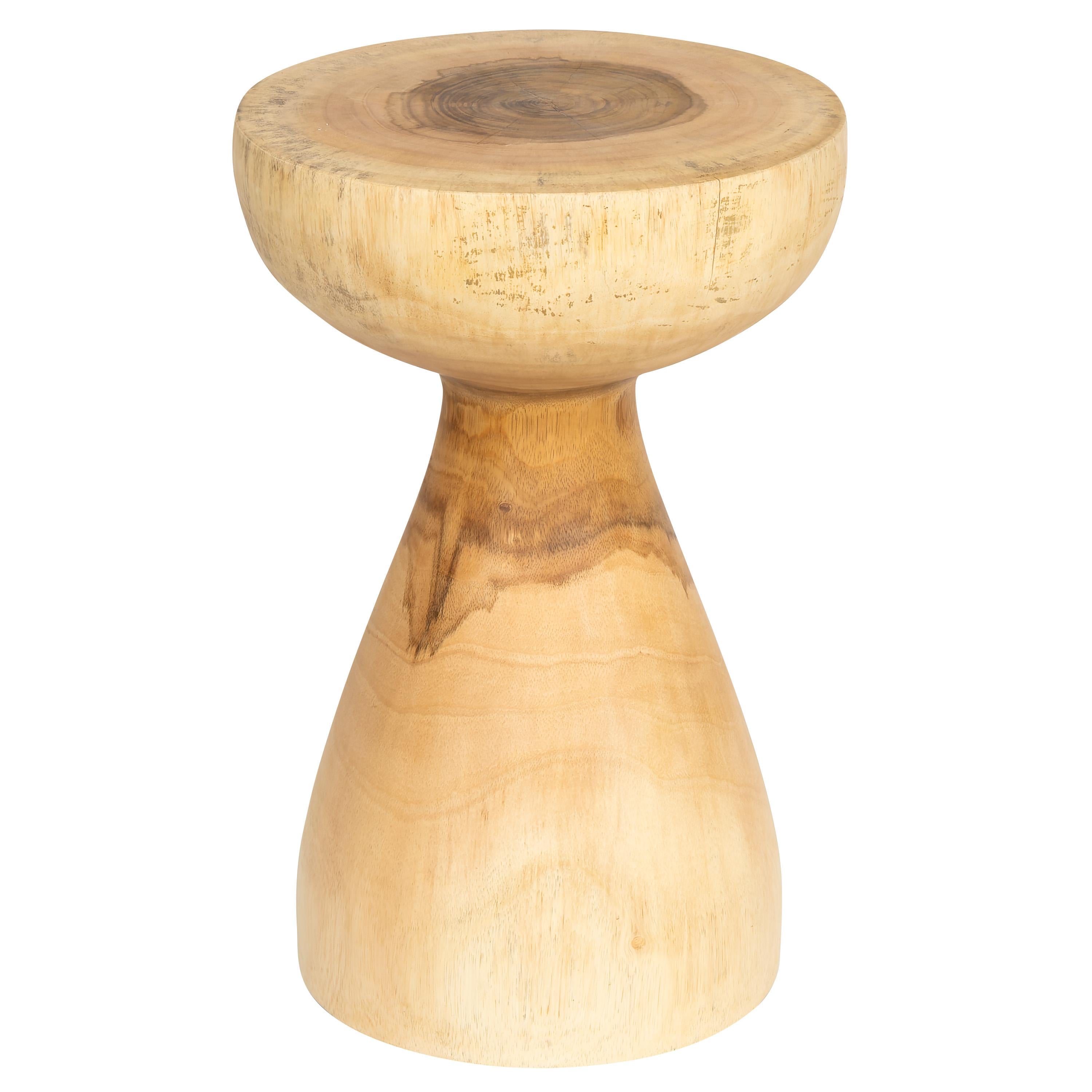 Tabure / Yan Sehpa Teak Naturel 30 cm x 30 cm x 45 cm