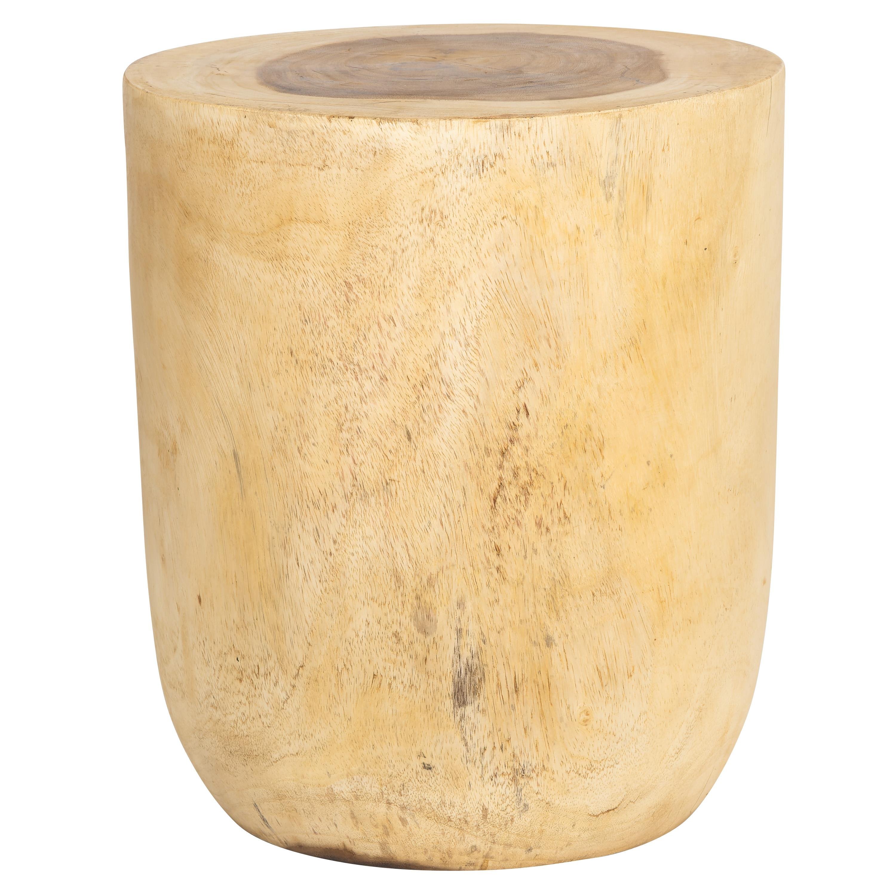 Tabure / Yan Sehpa Teak Naturel 35 cm x 35 cm x 40 cm