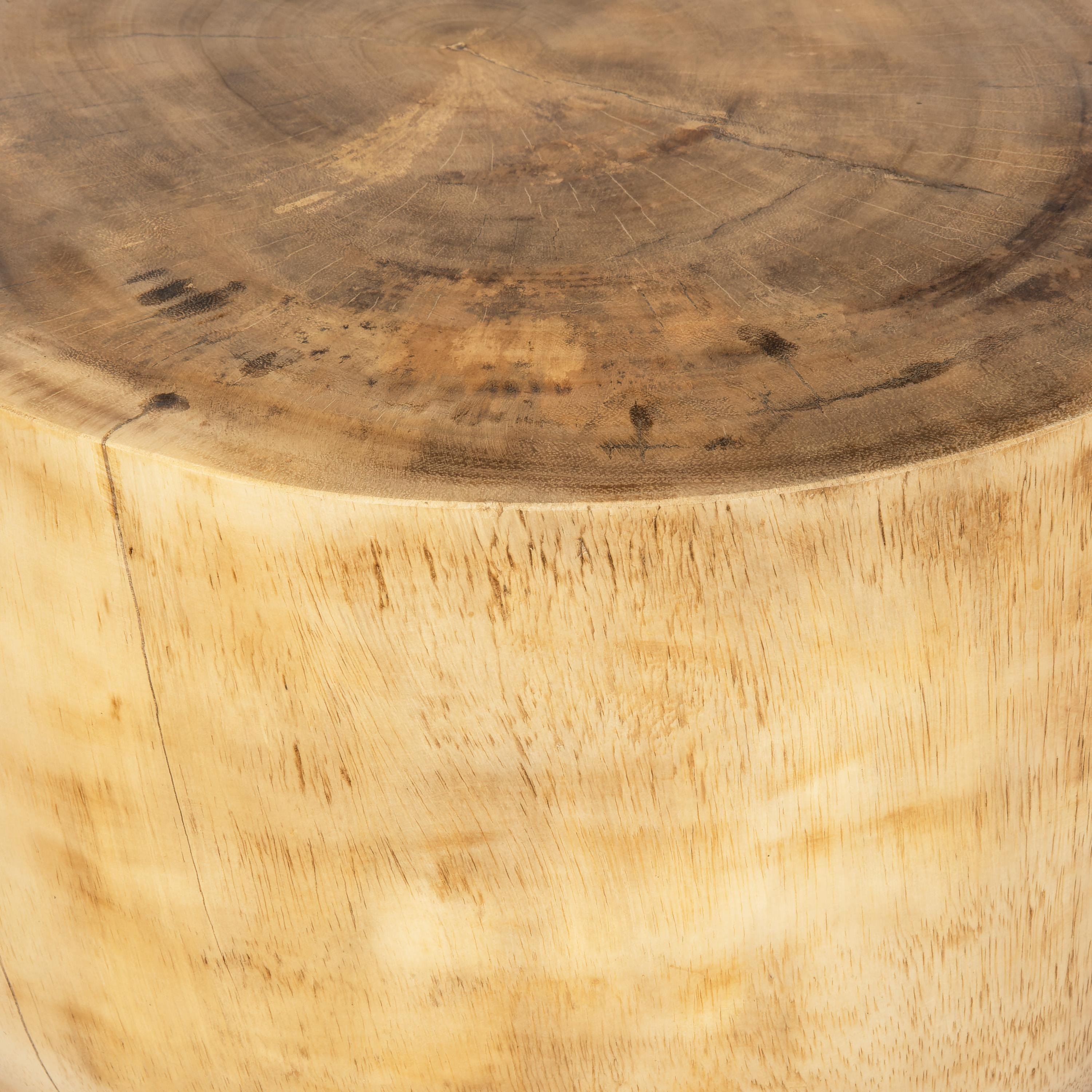 Tabure/ Yan Sehpa Teak Naturel 35 cm x 35 cm x 45 cm