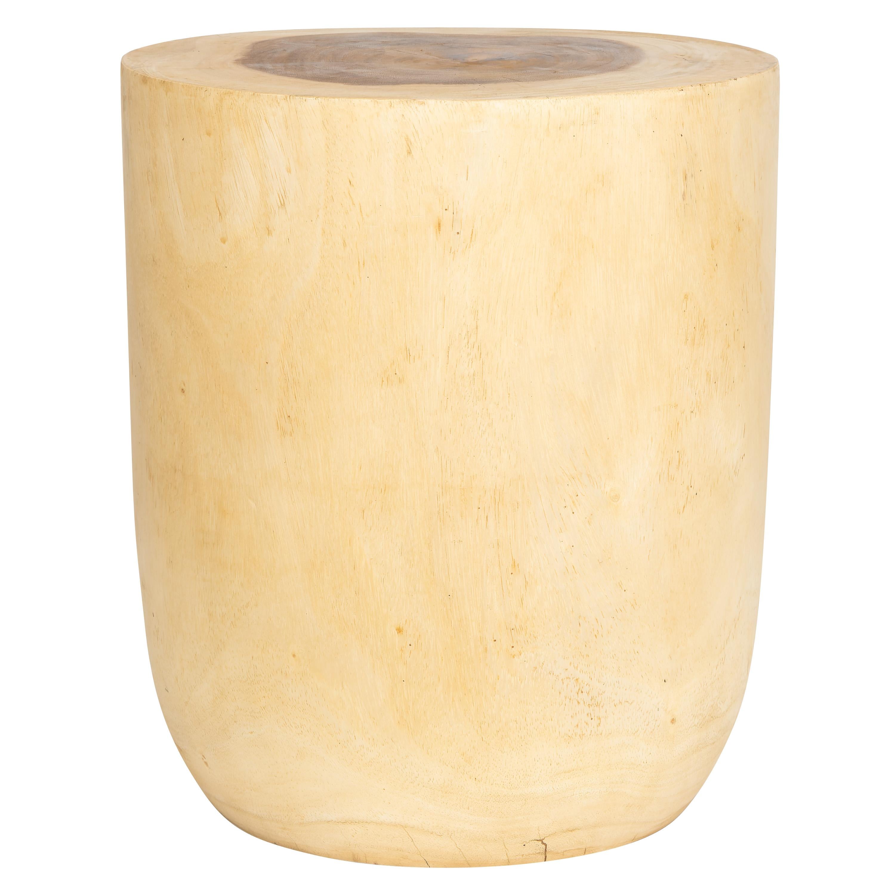 Tabure / Yan Sehpa Teak Naturel 35 cm x 35 cm x 40 cm