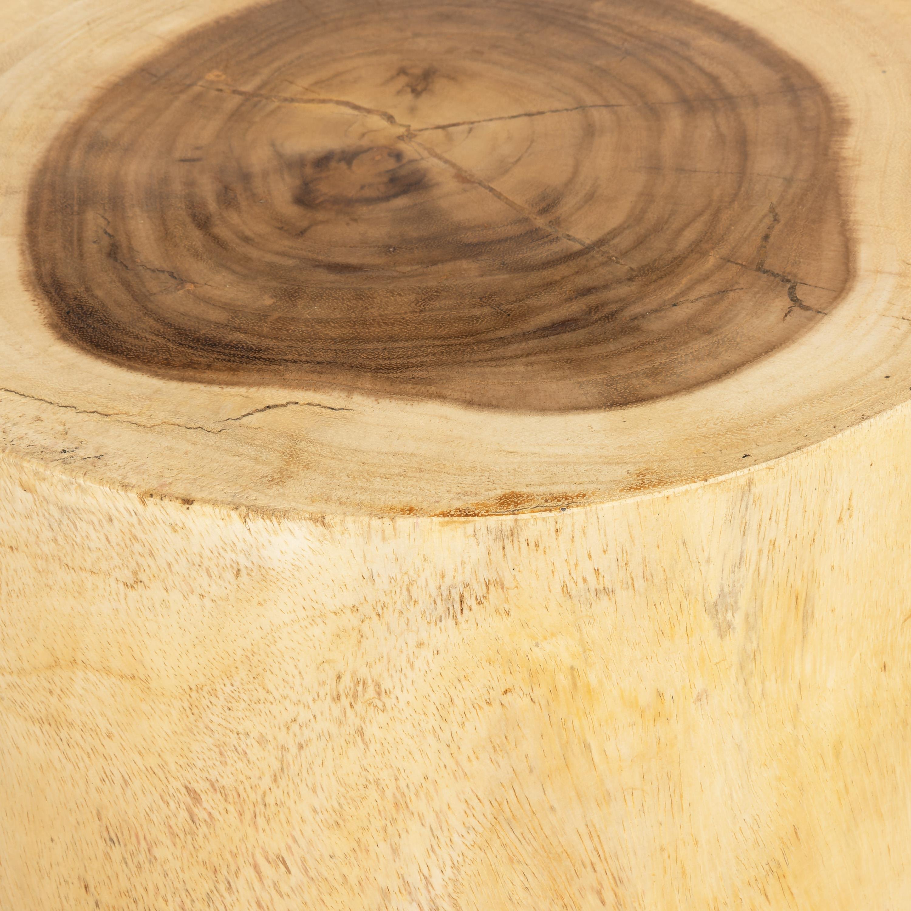 Tabure / Yan Sehpa Teak Naturel 35 cm x 35 cm x 40 cm