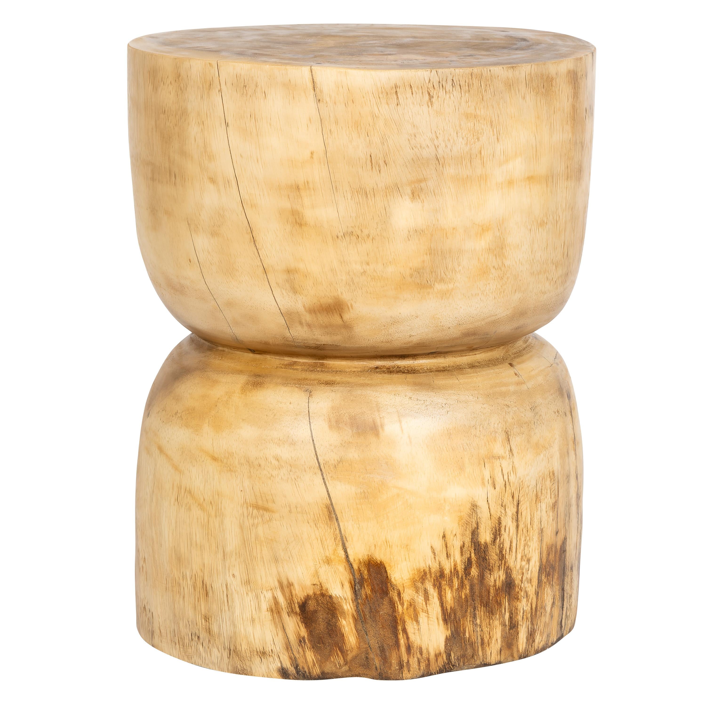 Tabure/ Yan Sehpa Teak Naturel 35 cm x 35 cm x 45 cm