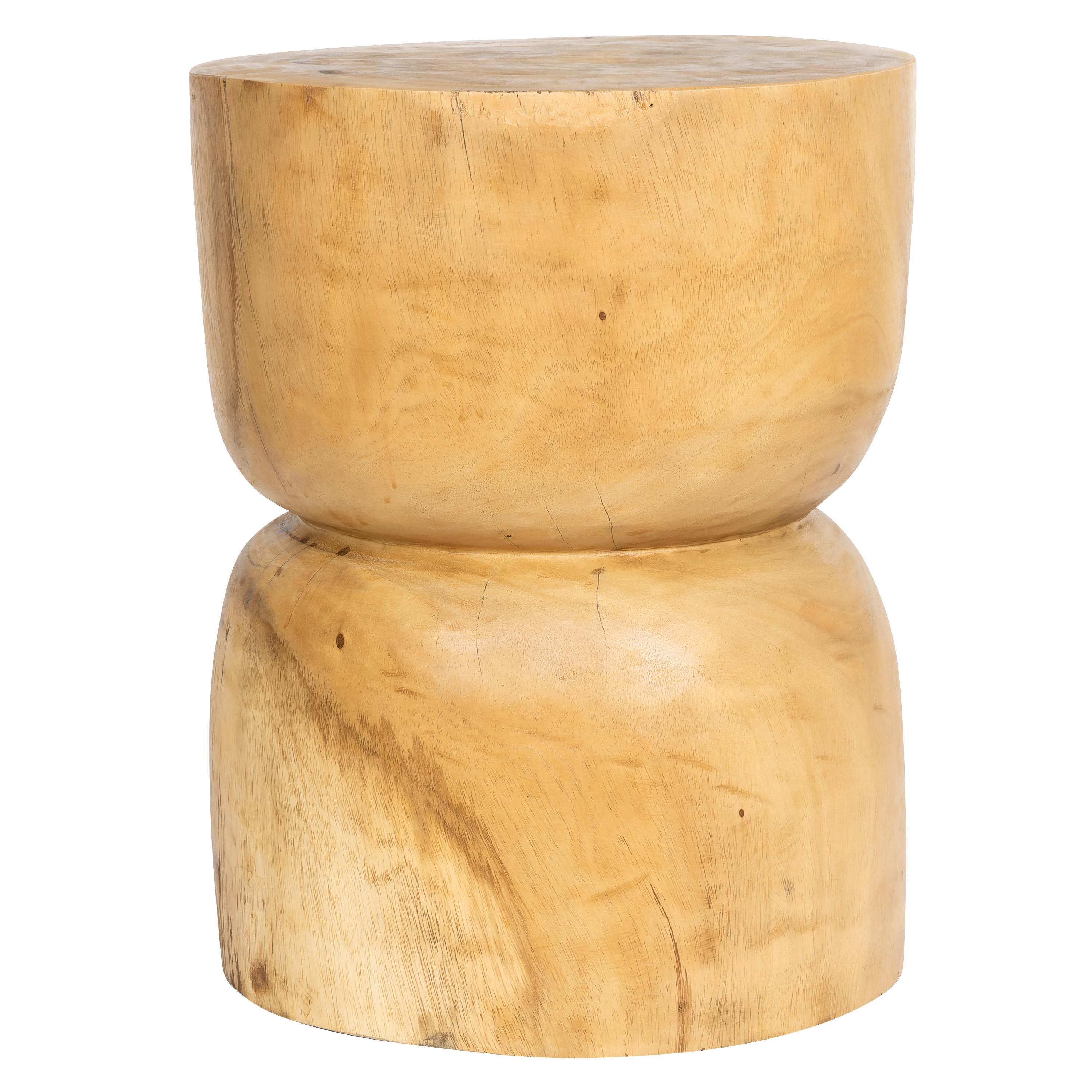 Tabure/ Yan Sehpa Teak Naturel 35 cm x 35 cm x 45 cm