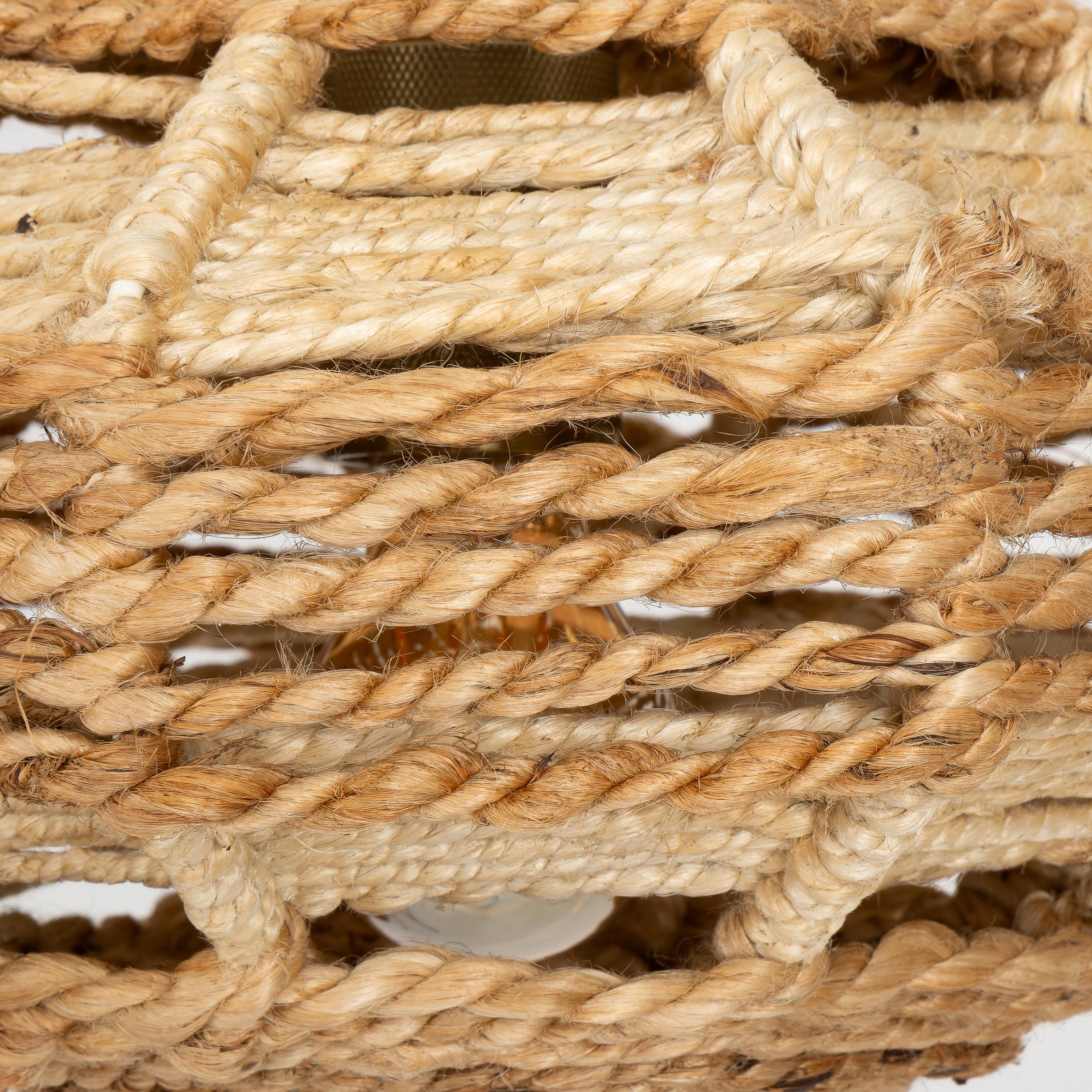 Tavan Aydınlatması Jüt Fildişi / Naturel 31 cm x 31 cm x 17 cm
