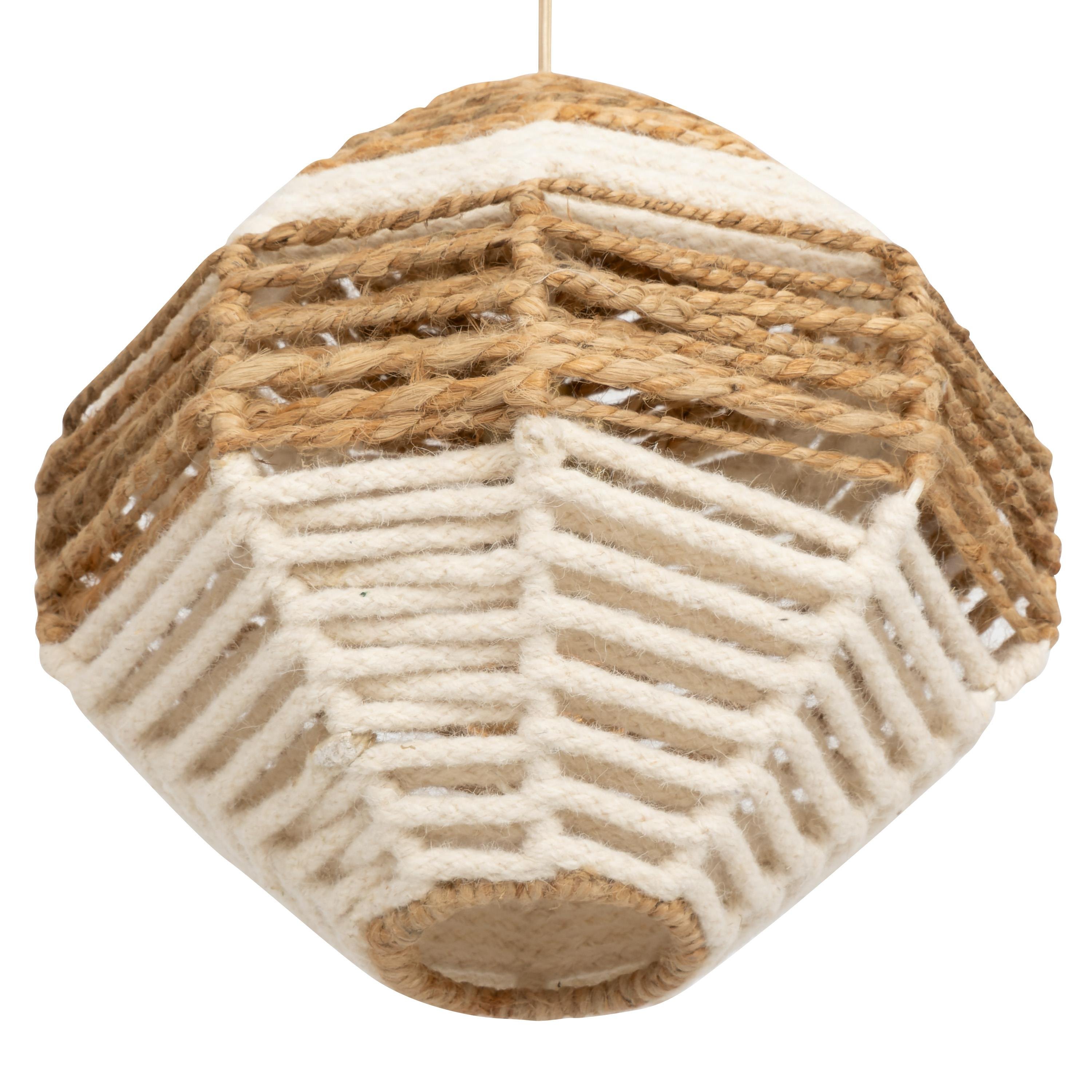 Tavan Aydınlatması Jüt Fildişi / Naturel 35 cm x 35 cm x 30 cm