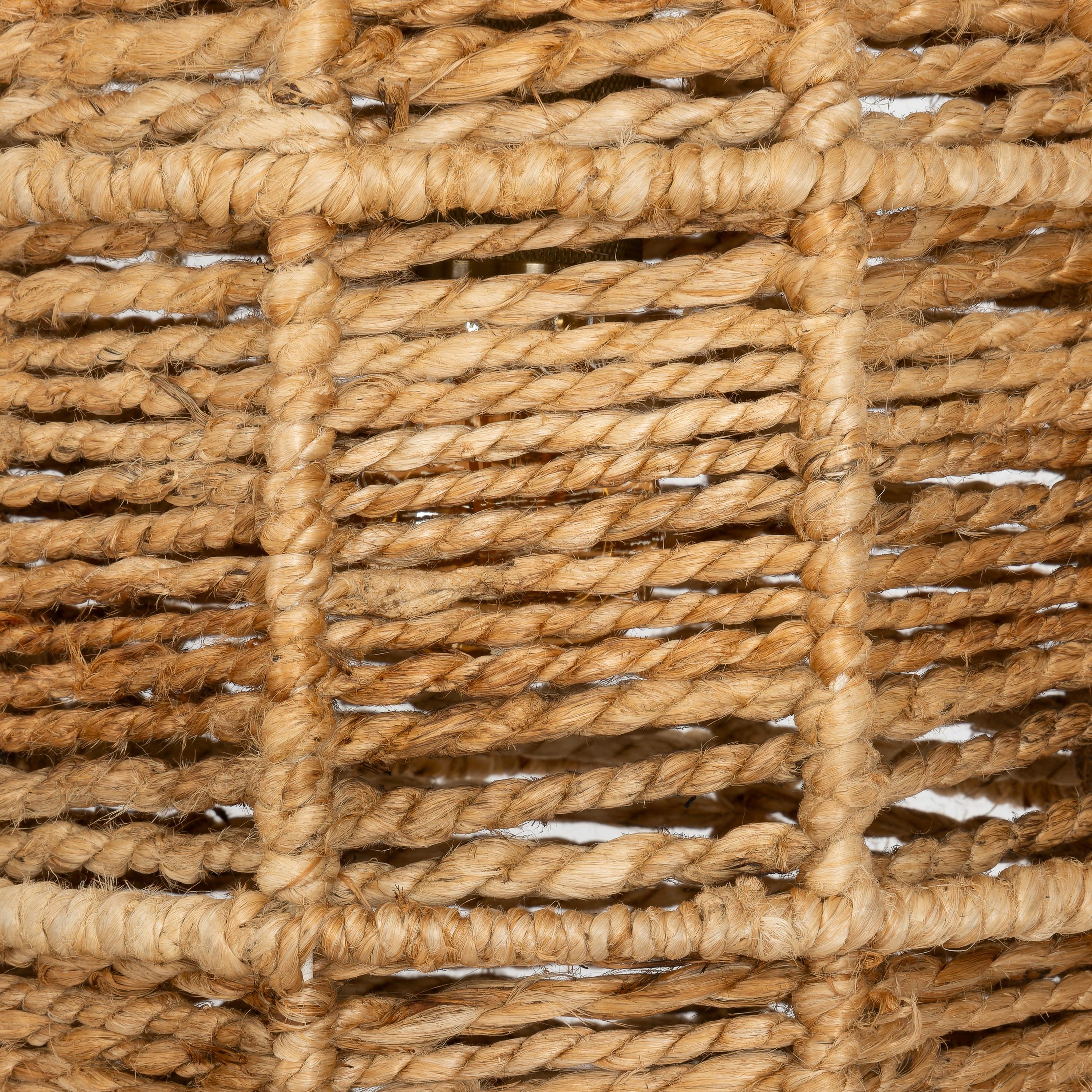 Tavan Aydınlatması  Jüt Naturel 25 cm x 25 cm x 65cm