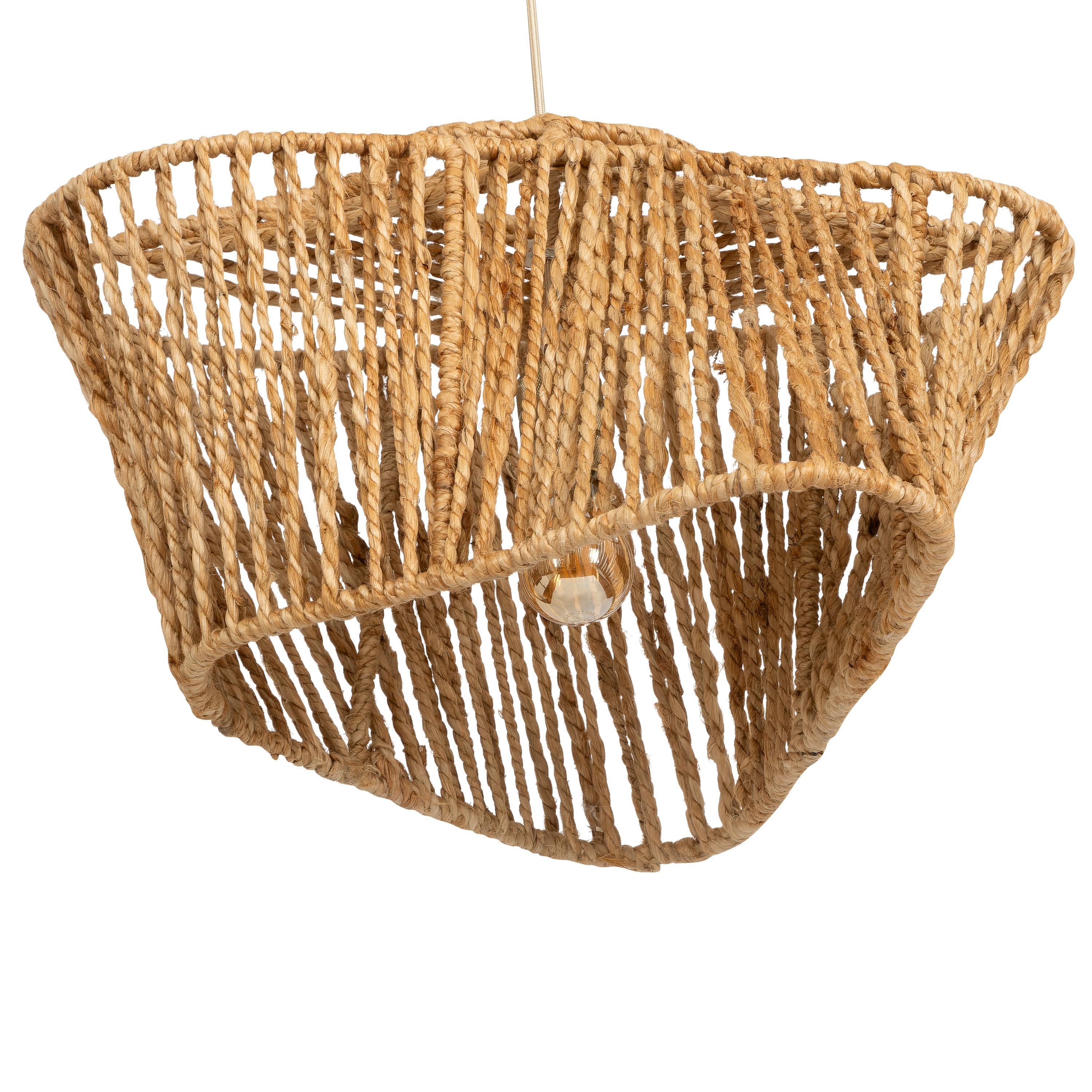 Tavan Aydınlatması Jüt Naturel 55 cm x 45 cm x 31 cm
