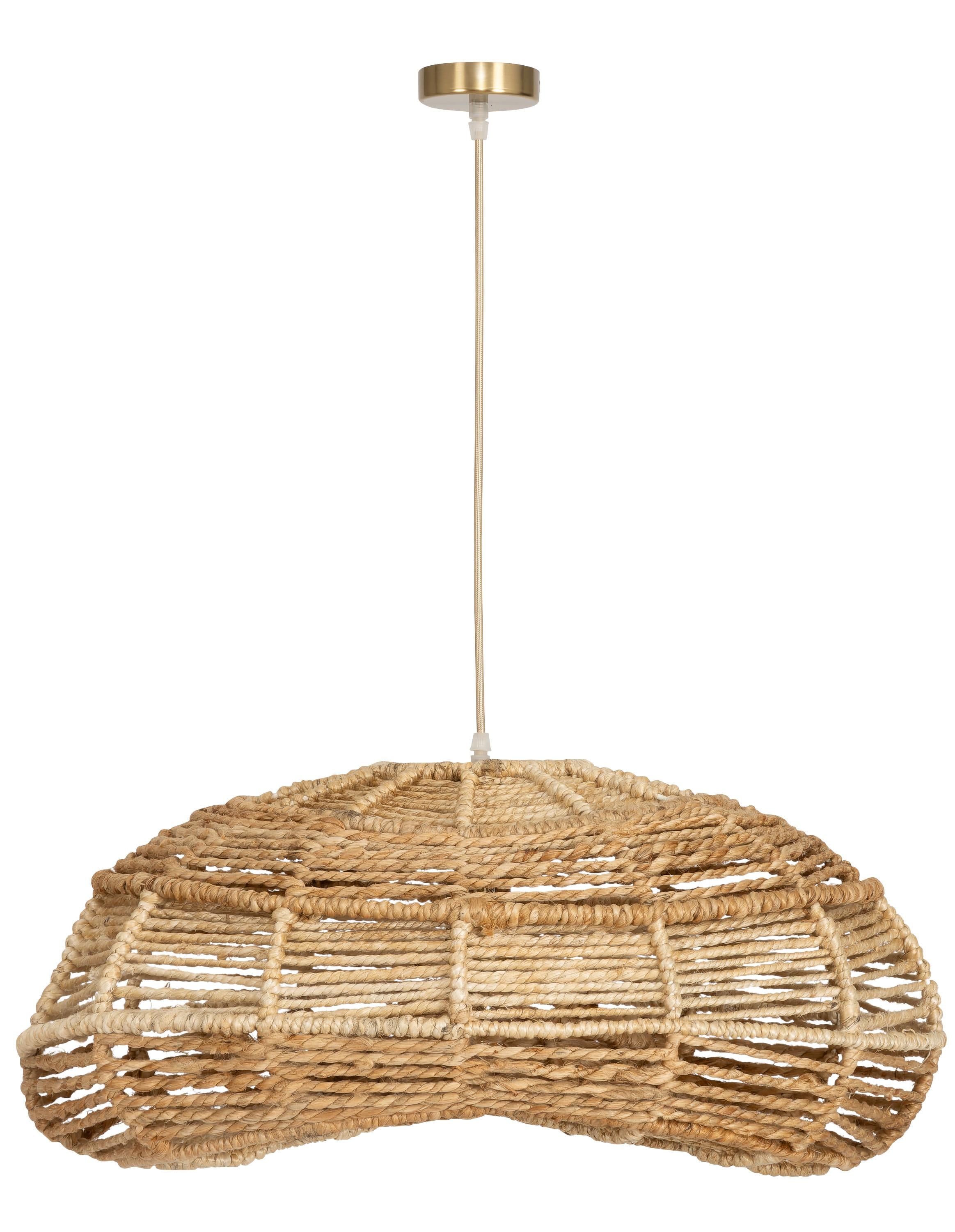 Tavan Aydınlatması Jüt Naturel / Fildişi 60 cm x 45 cm x 26 cm