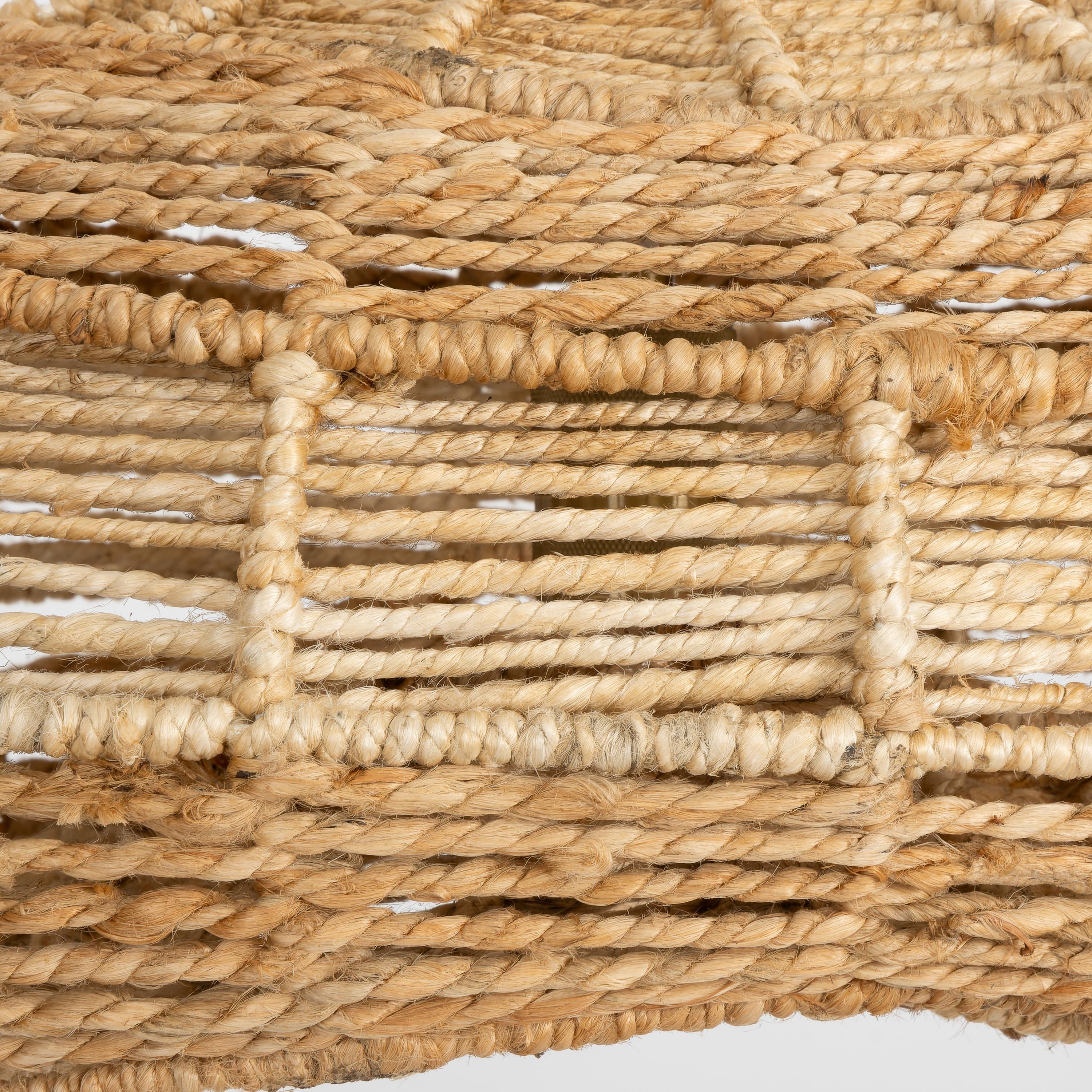 Tavan Aydınlatması Jüt Naturel / Fildişi 60 cm x 45 cm x 26 cm