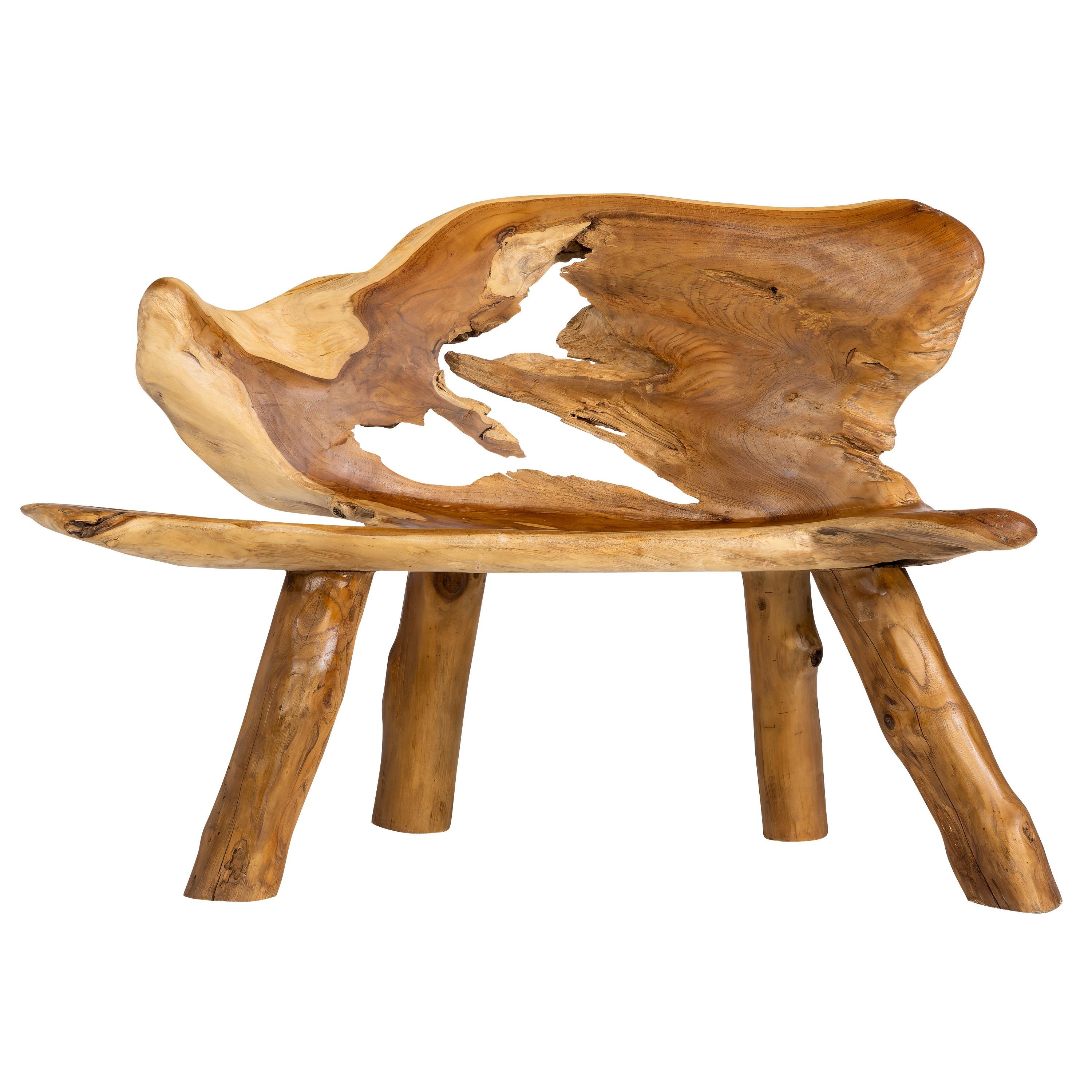 Teak Kök Oturma Takımı (4 Sandalye + 1 Orta Sehpa)