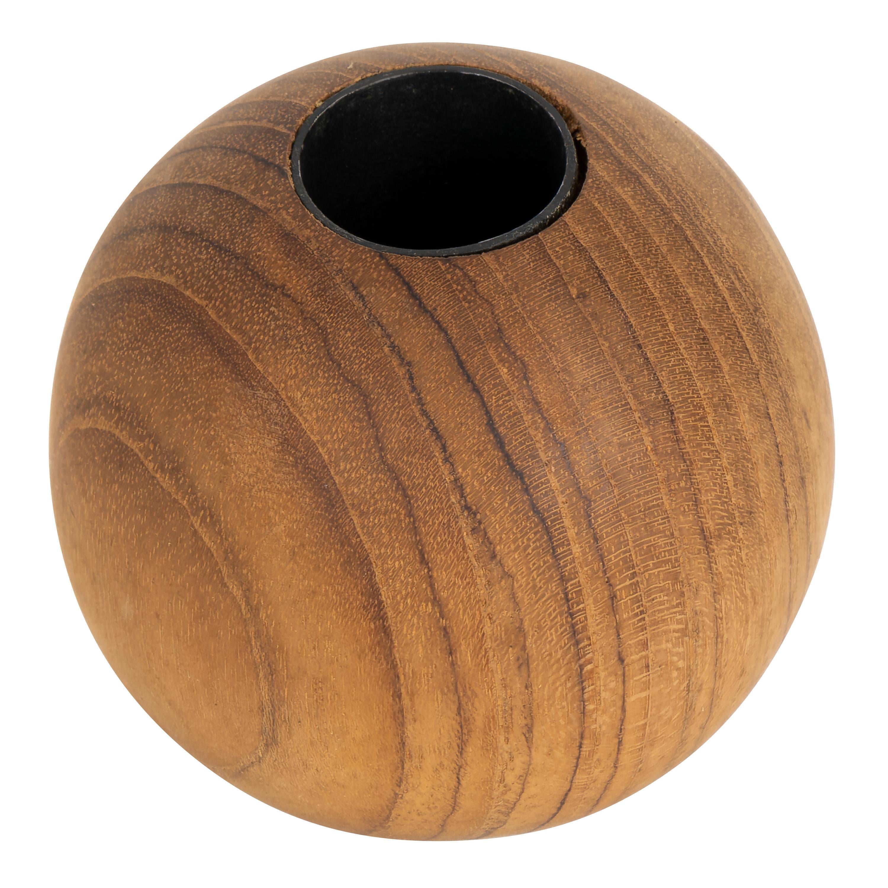 Tealight Yuvarlak Teak H: 5cm