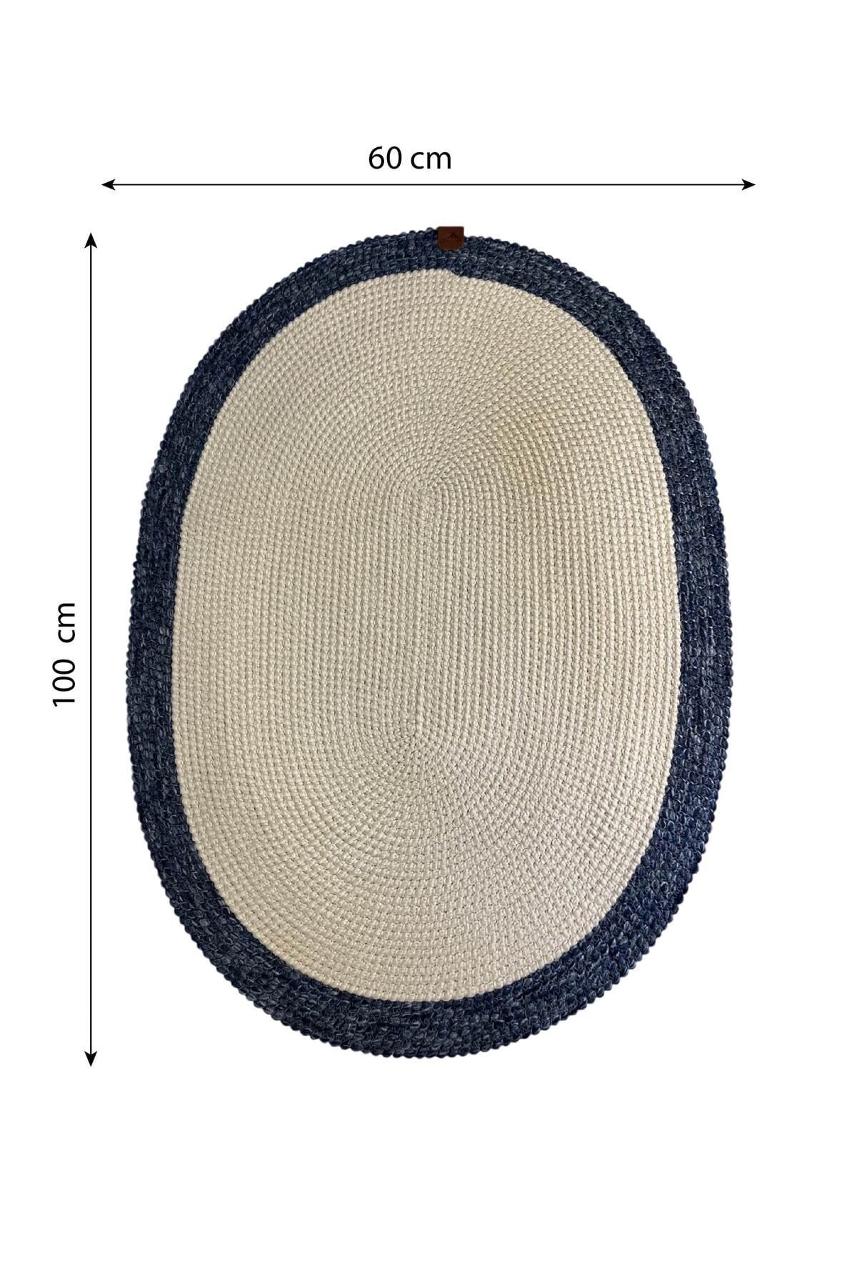 Banyo Paspası Örgü Dokulu Oval Model 60x100 cm – Leke Tutmaz ve Şık Tasarım