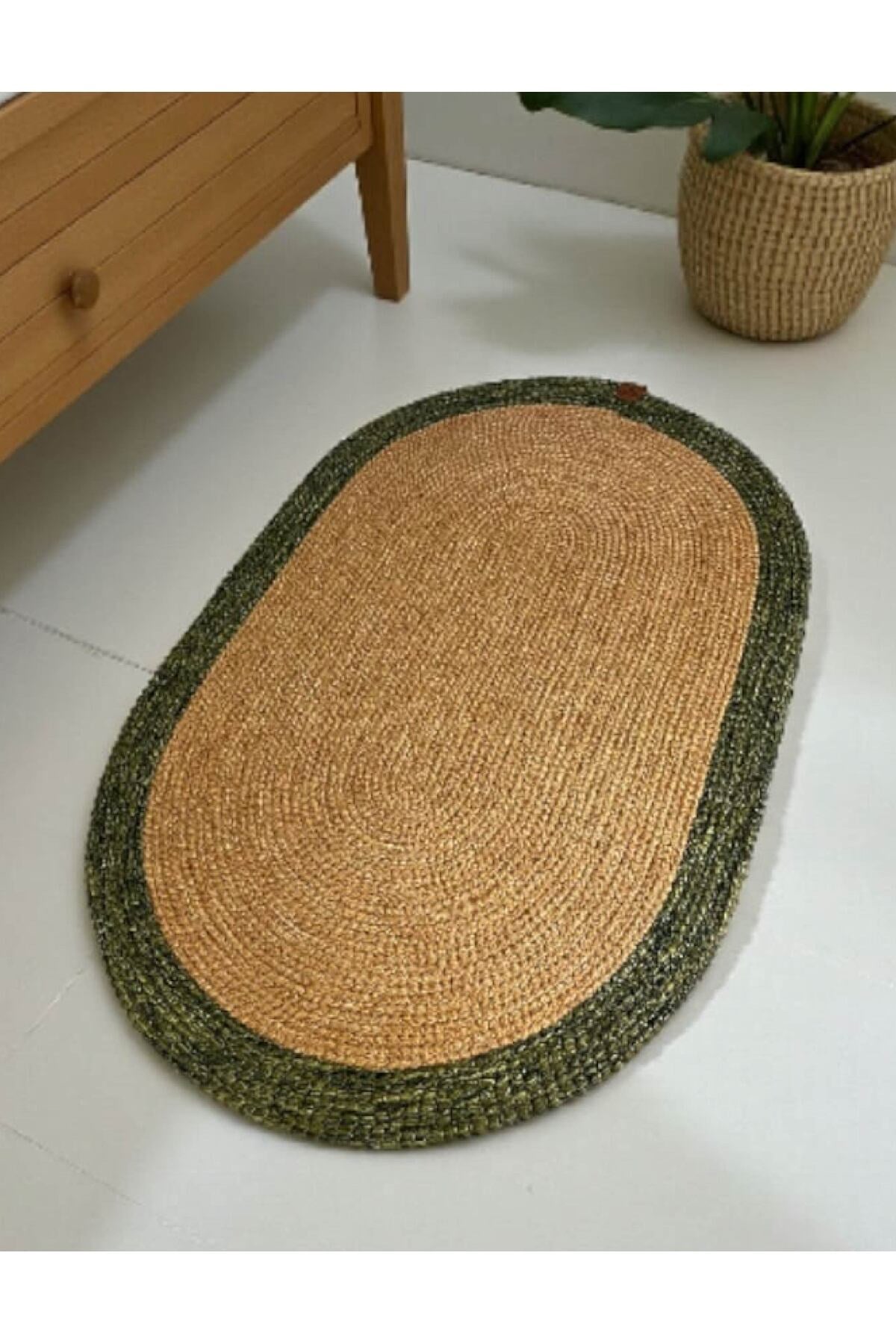 Banyo Paspası Örgü Dokulu Oval Model 60x100 cm – Leke Tutmaz ve Şık Tasarım